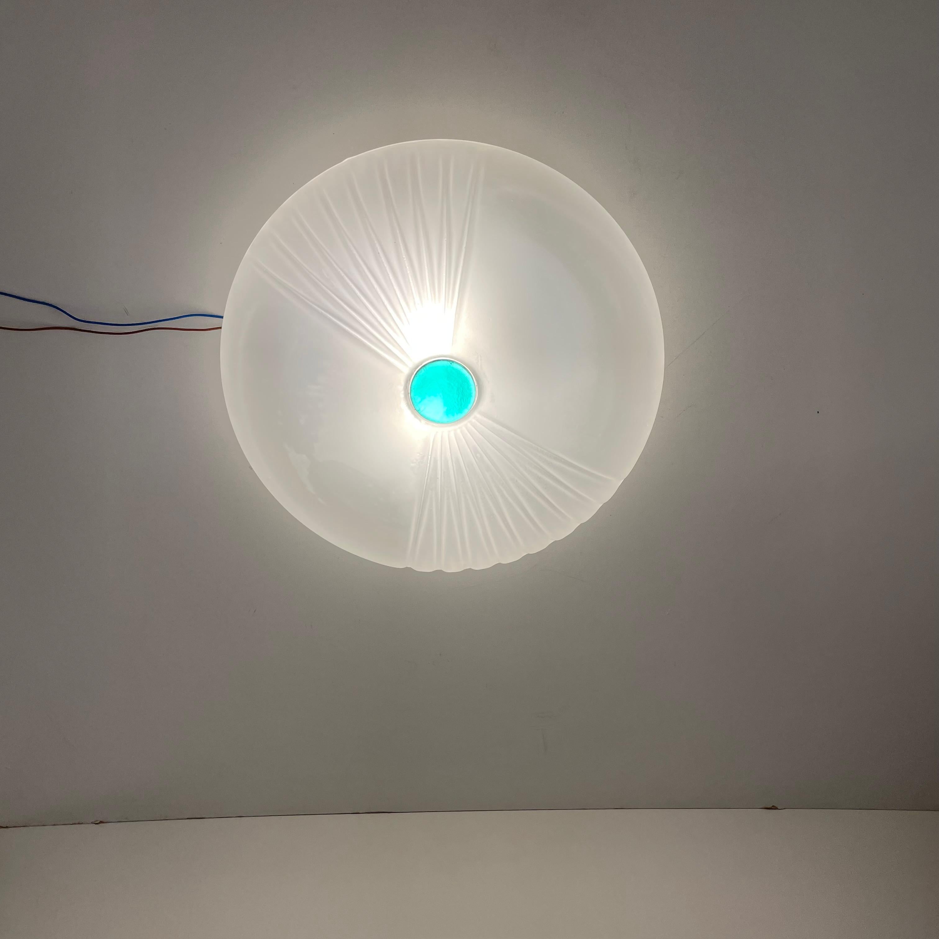 Murano Ceiling or Wall Lamp, 1980s For Sale 4