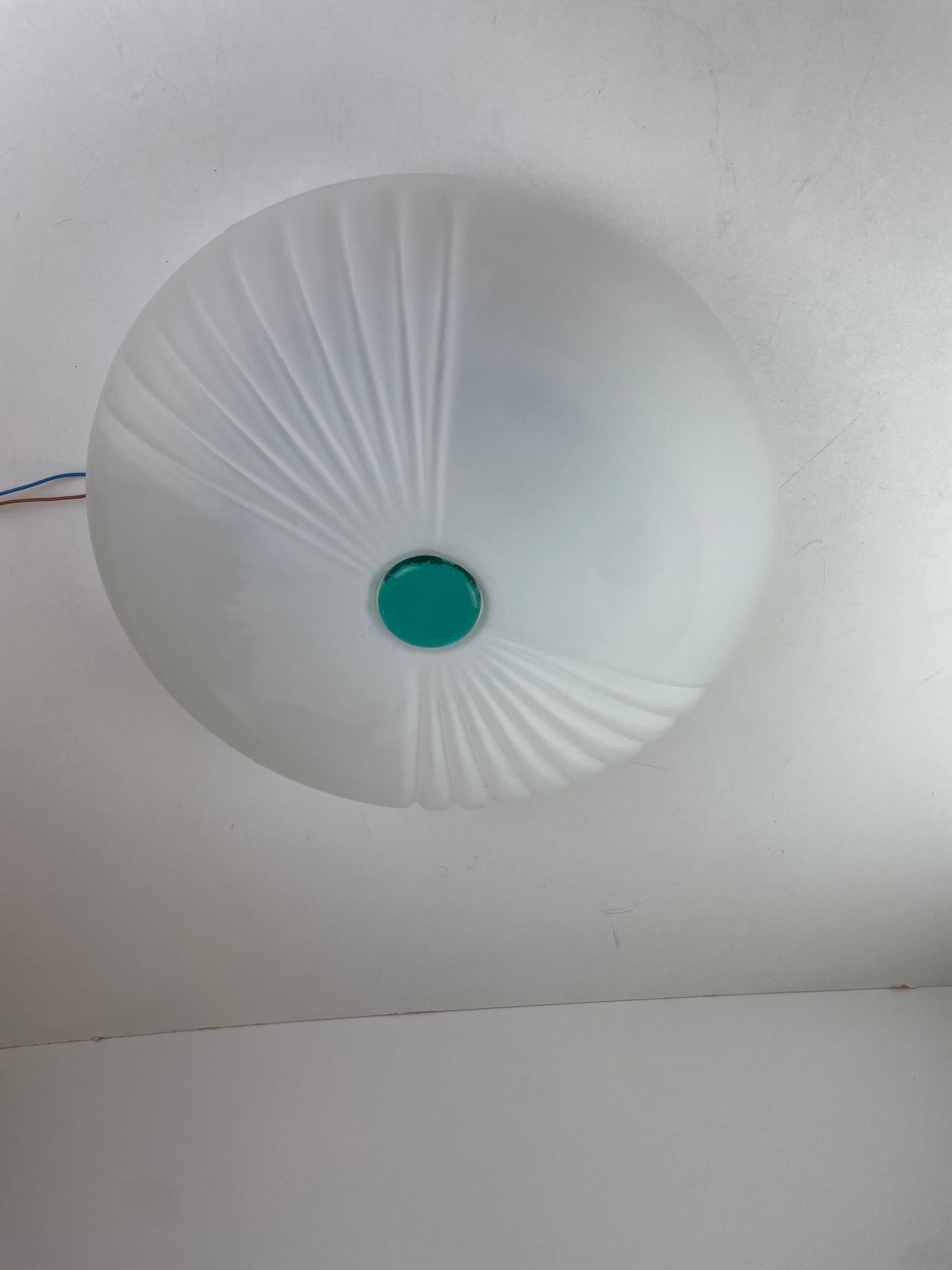 Murano Ceiling or Wall Lamp, 1980s For Sale 5