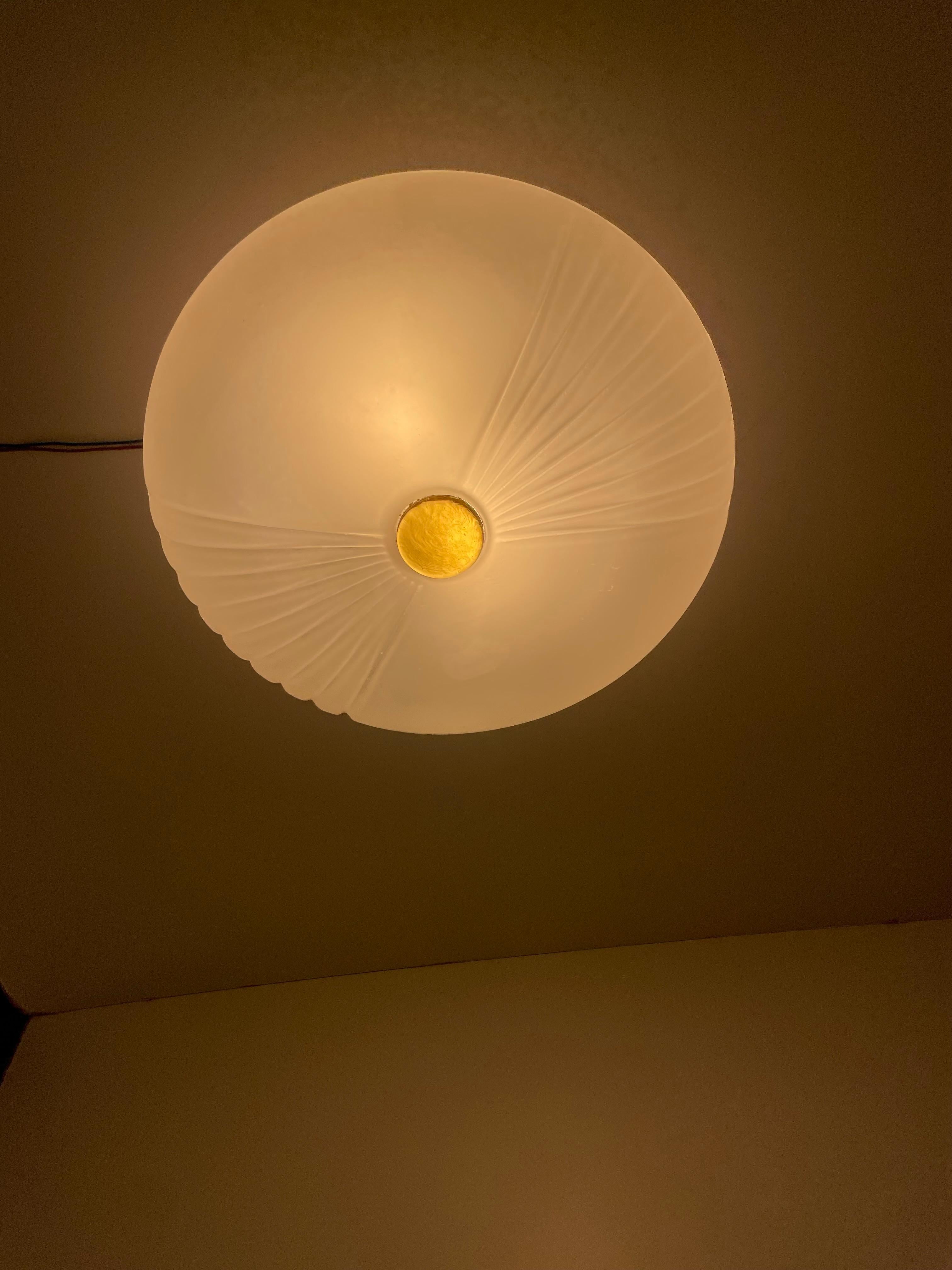 Lampada da soffitto o da parete di Murano, anni '80 in vendita 6
