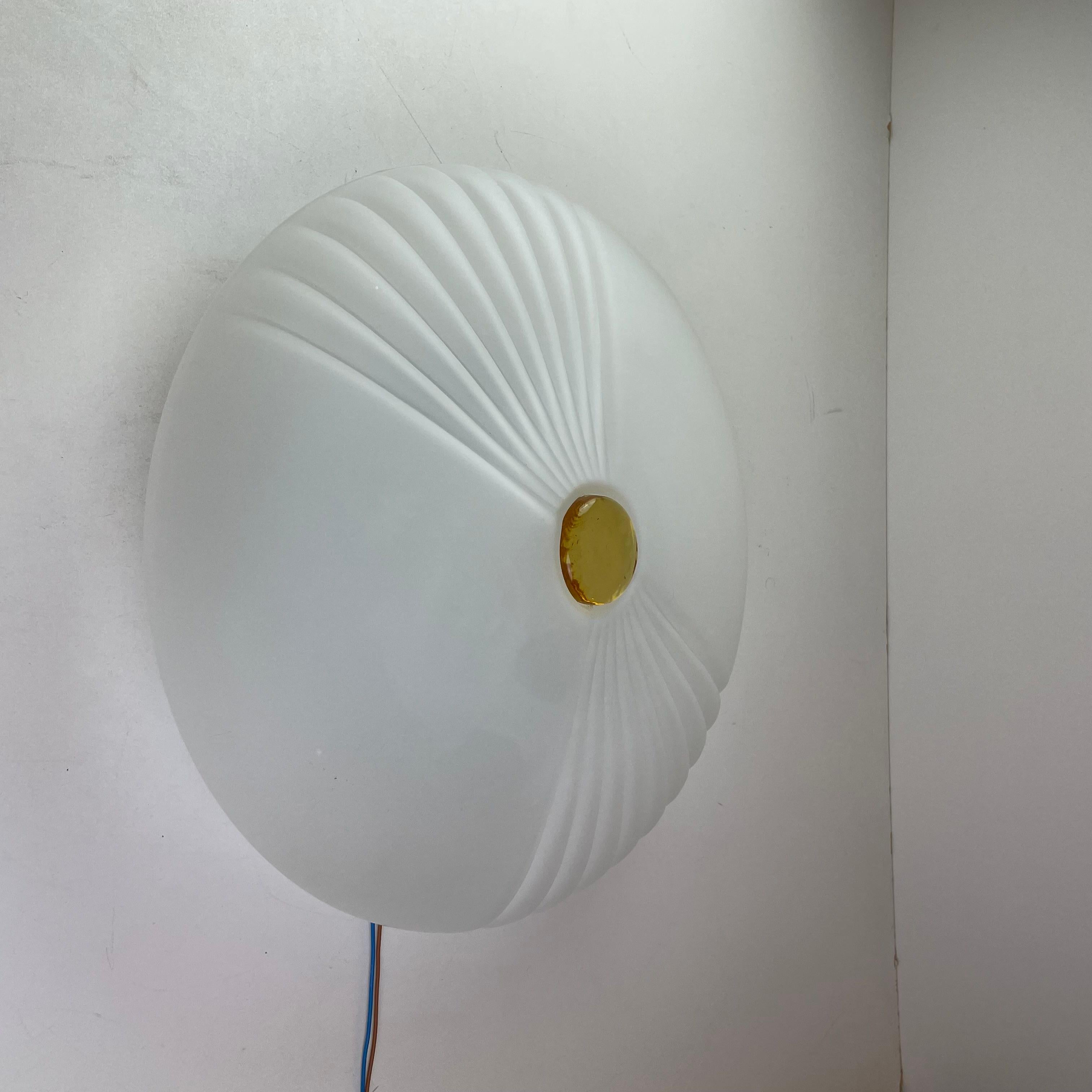 Lampada da soffitto o da parete di Murano, anni '80 in vendita 9
