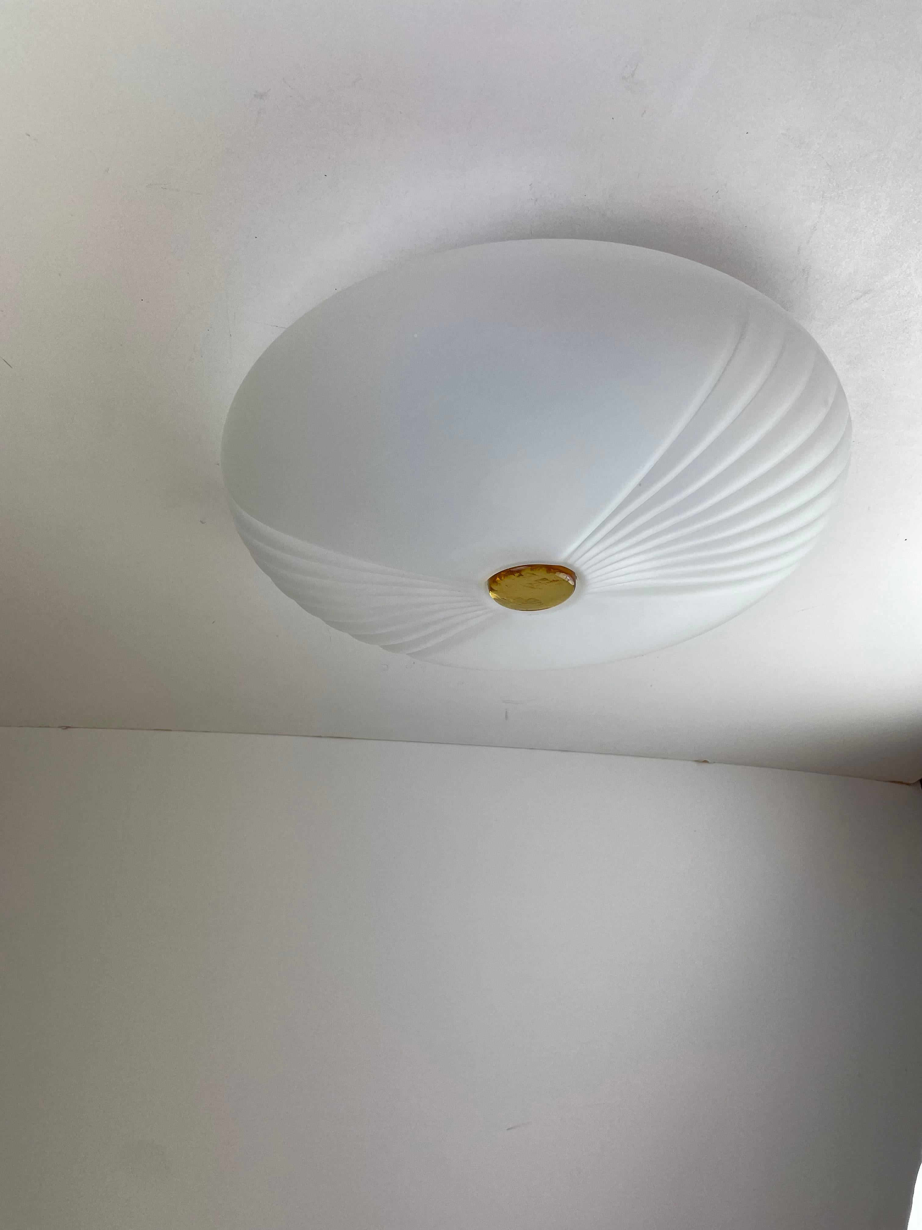 Lampada da soffitto o da parete di Murano, anni '80 in vendita 11