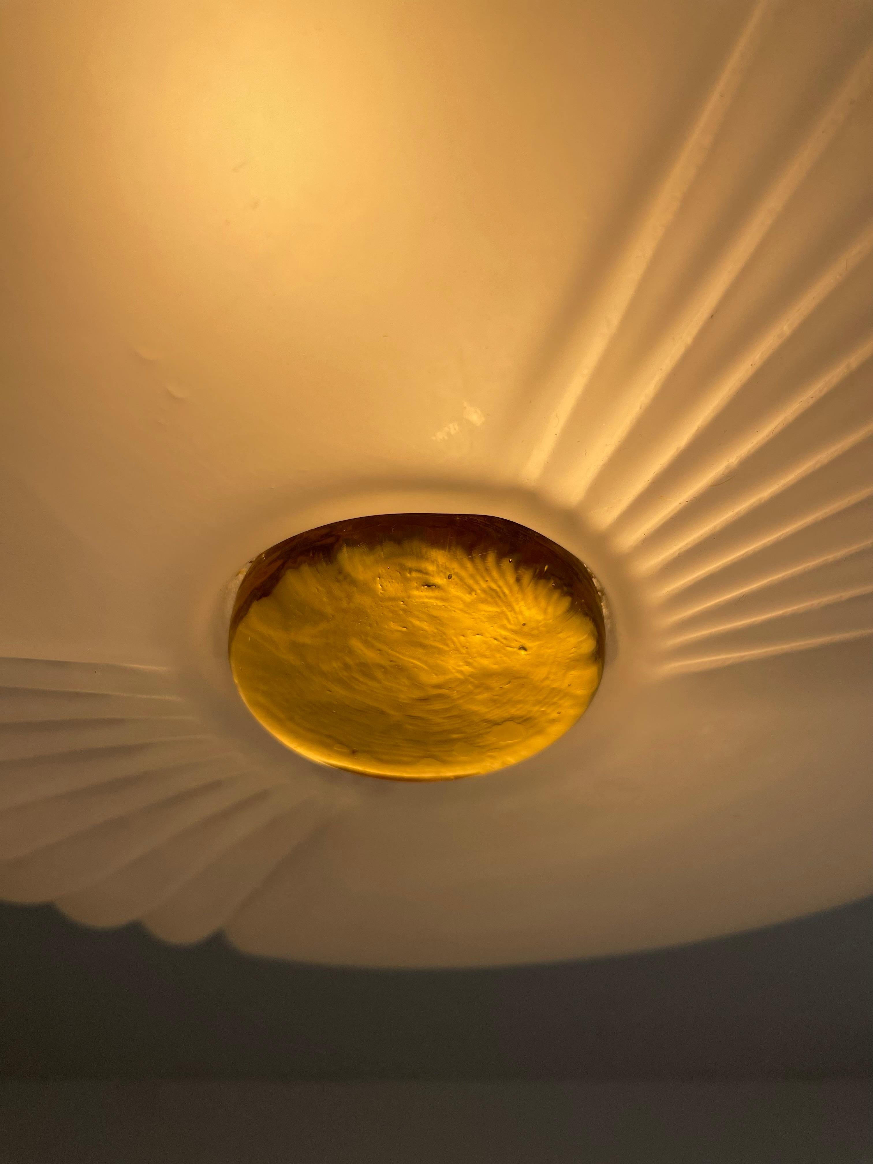 Lampada da soffitto o da parete di Murano, anni '80 in vendita 2