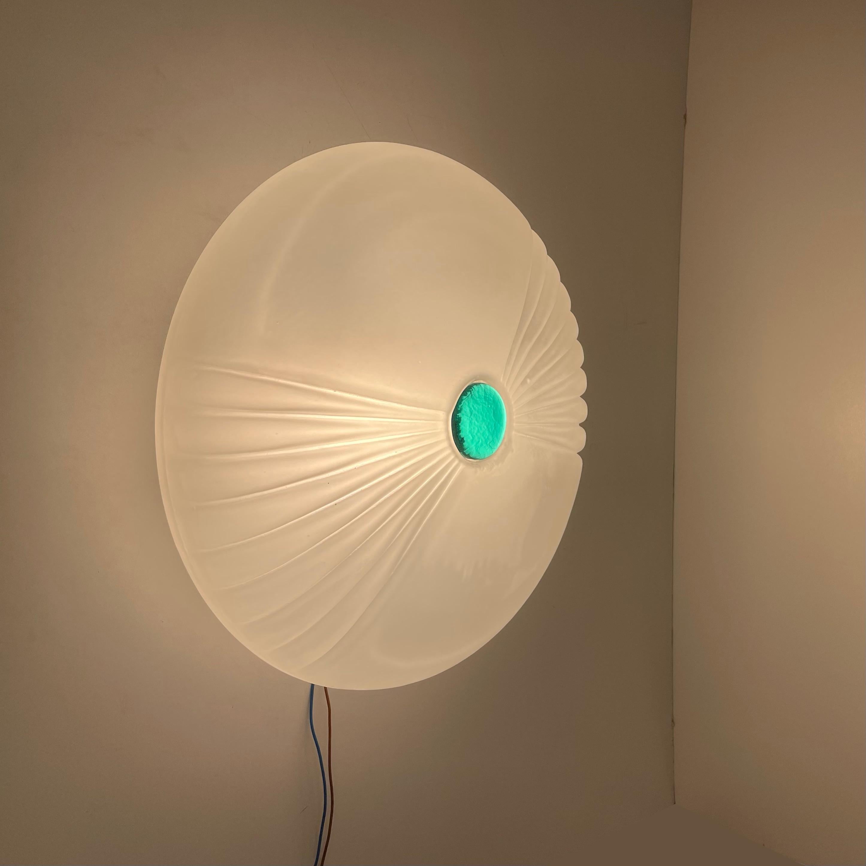Murano Ceiling or Wall Lamp, 1980s For Sale 2