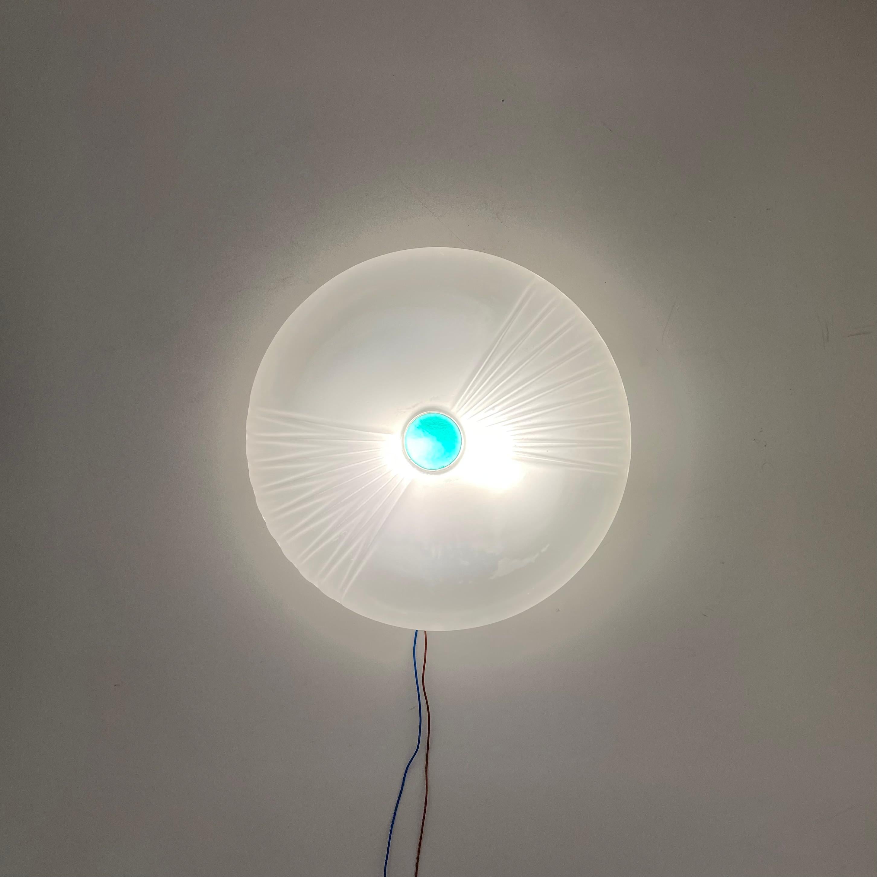 Murano Ceiling or Wall Lamp, 1980s For Sale 3