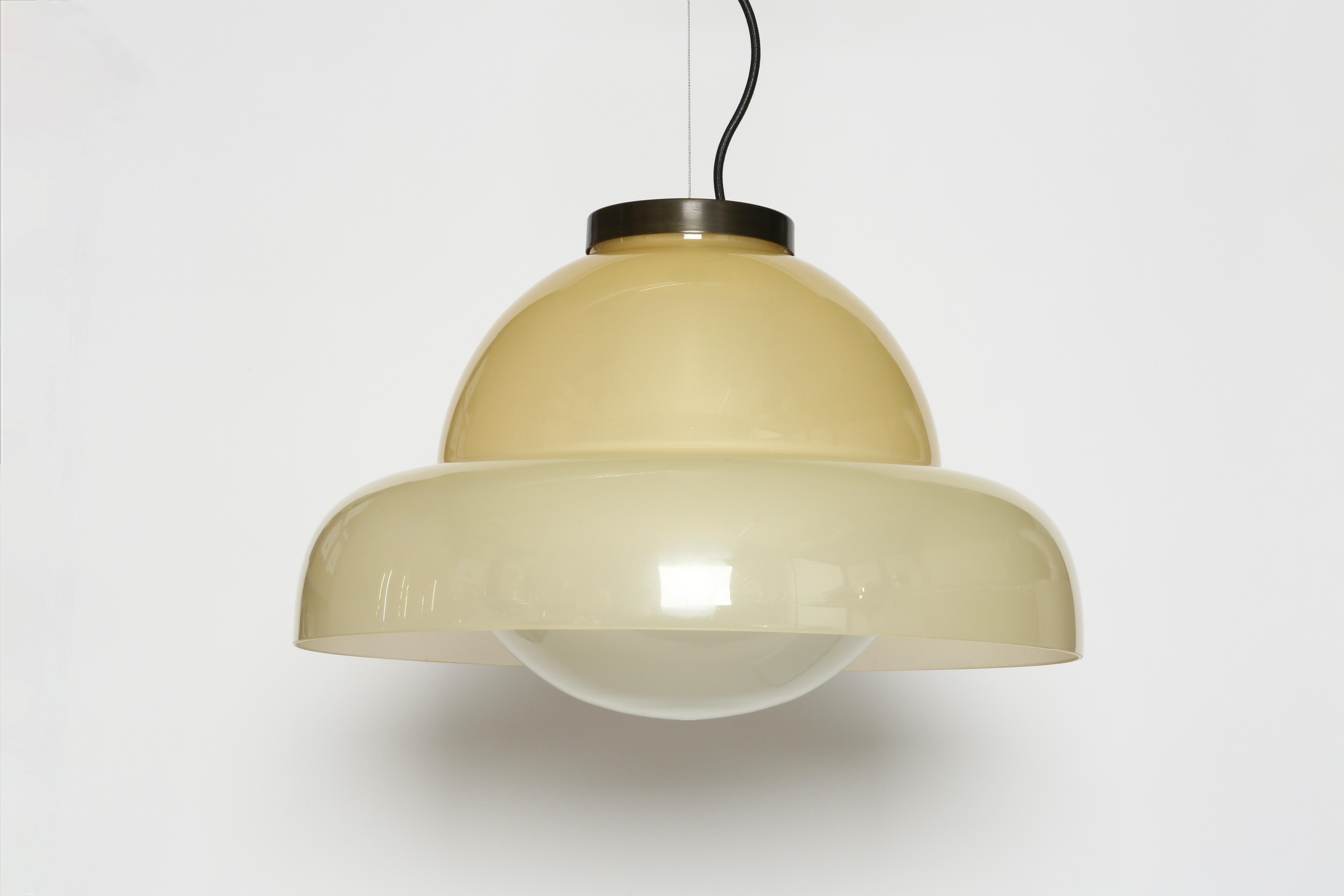 Murano ceiling suspension by Vistosi, Large Italy circa 1960s For Sale 4