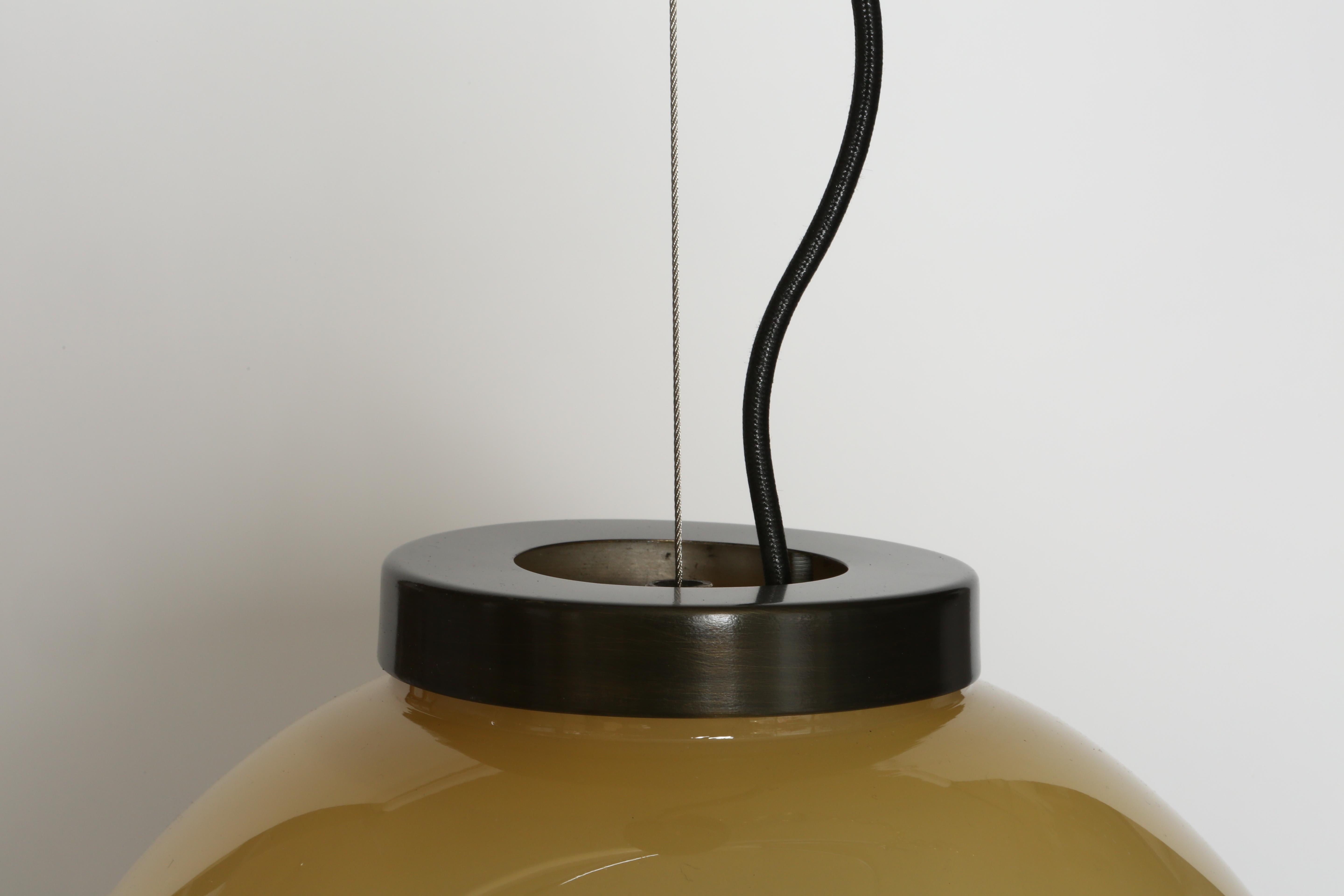 Murano ceiling suspension by Vistosi, Large Italy circa 1960s For Sale 5