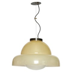 Murano ceiling suspension by Vistosi, Large Italy circa 1960s