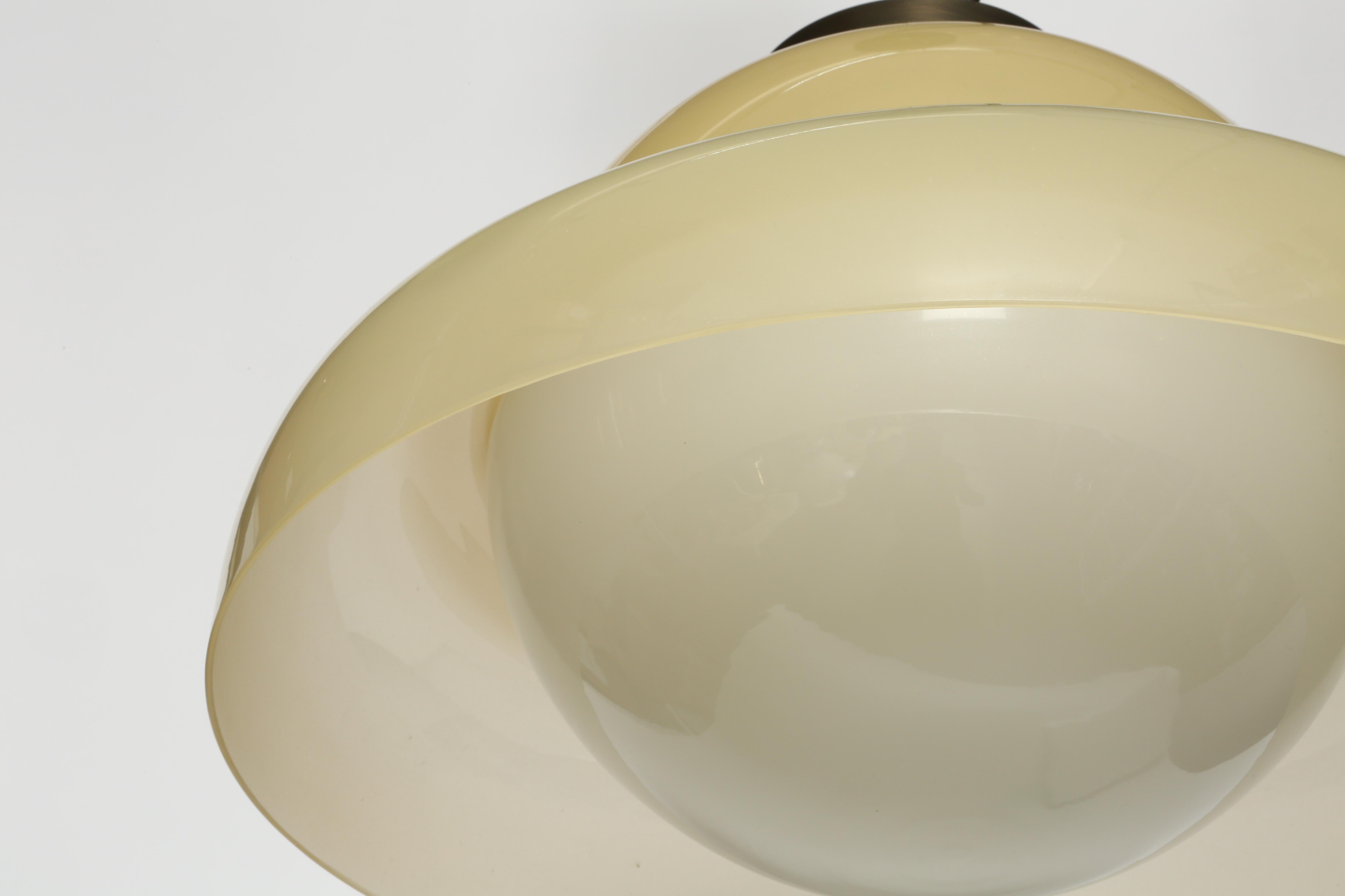 Mid-20th Century Murano ceiling suspension by Vistosi, Large Italy circa 1960s For Sale