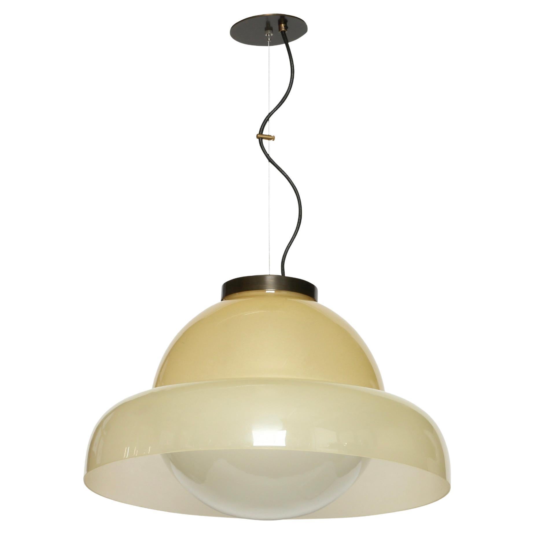 Murano ceiling suspension by Vistosi, Large Italy circa 1960s For Sale