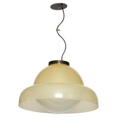 Murano ceiling suspension by Vistosi, Large Italy circa 1960s