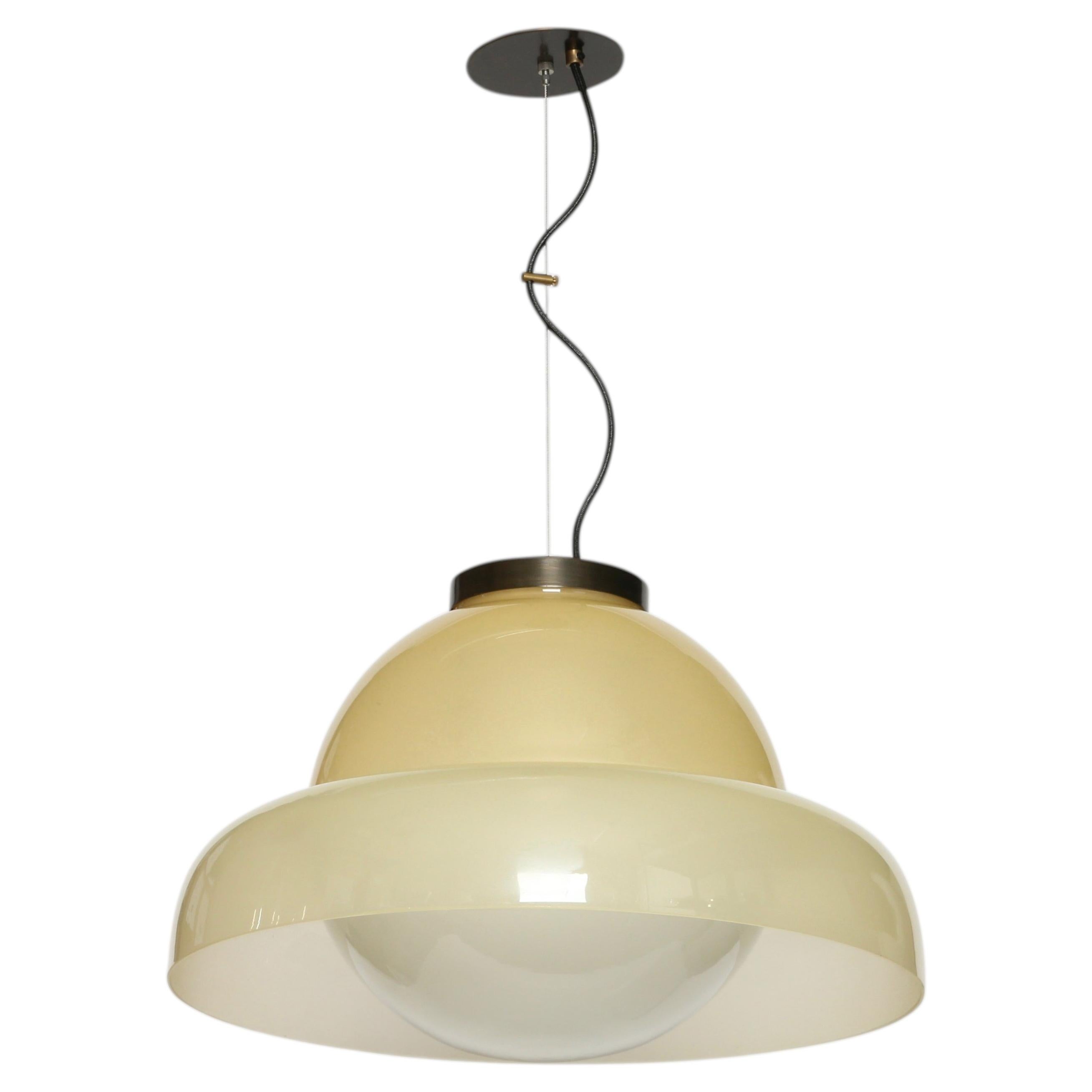 Murano ceiling suspension by Vistosi, Large Italy circa 1960s