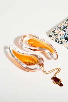Murano Cenedese Teardrop Art Glass Catchall