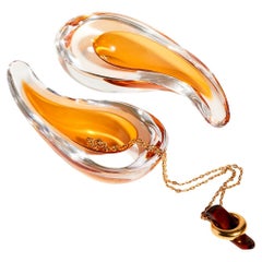 Murano Cenedese Teardrop Art Glass Catchall