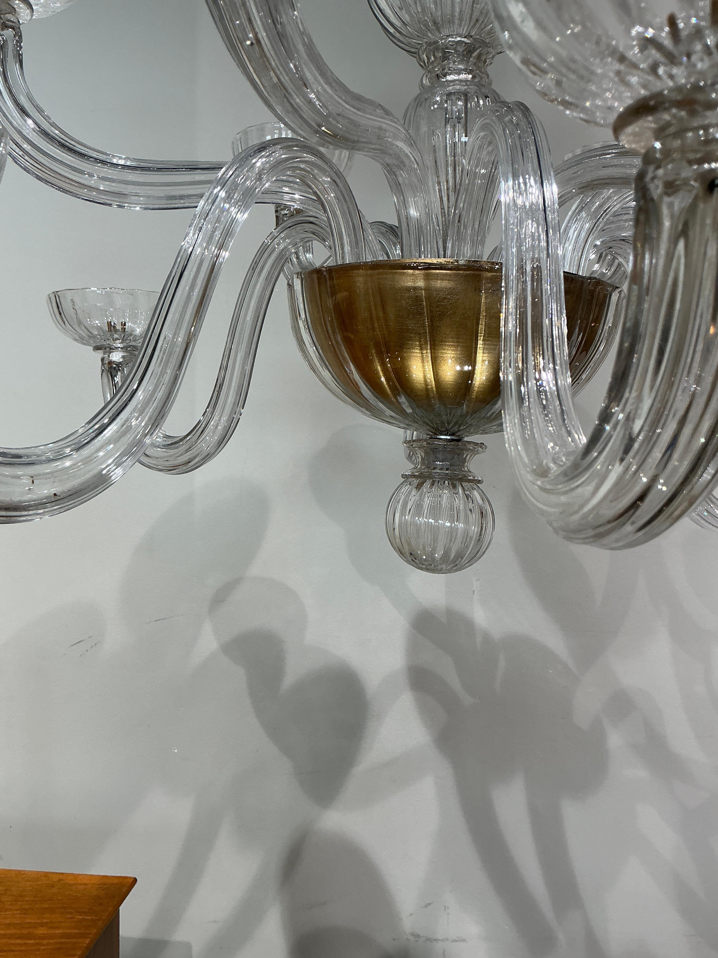 Nice 16 arms chandelier by Seguso Italy murano circa 1940
Need to re wire 


