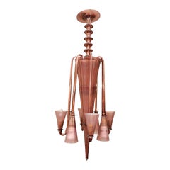 Murano Chandelier Art Deco, Amethyst