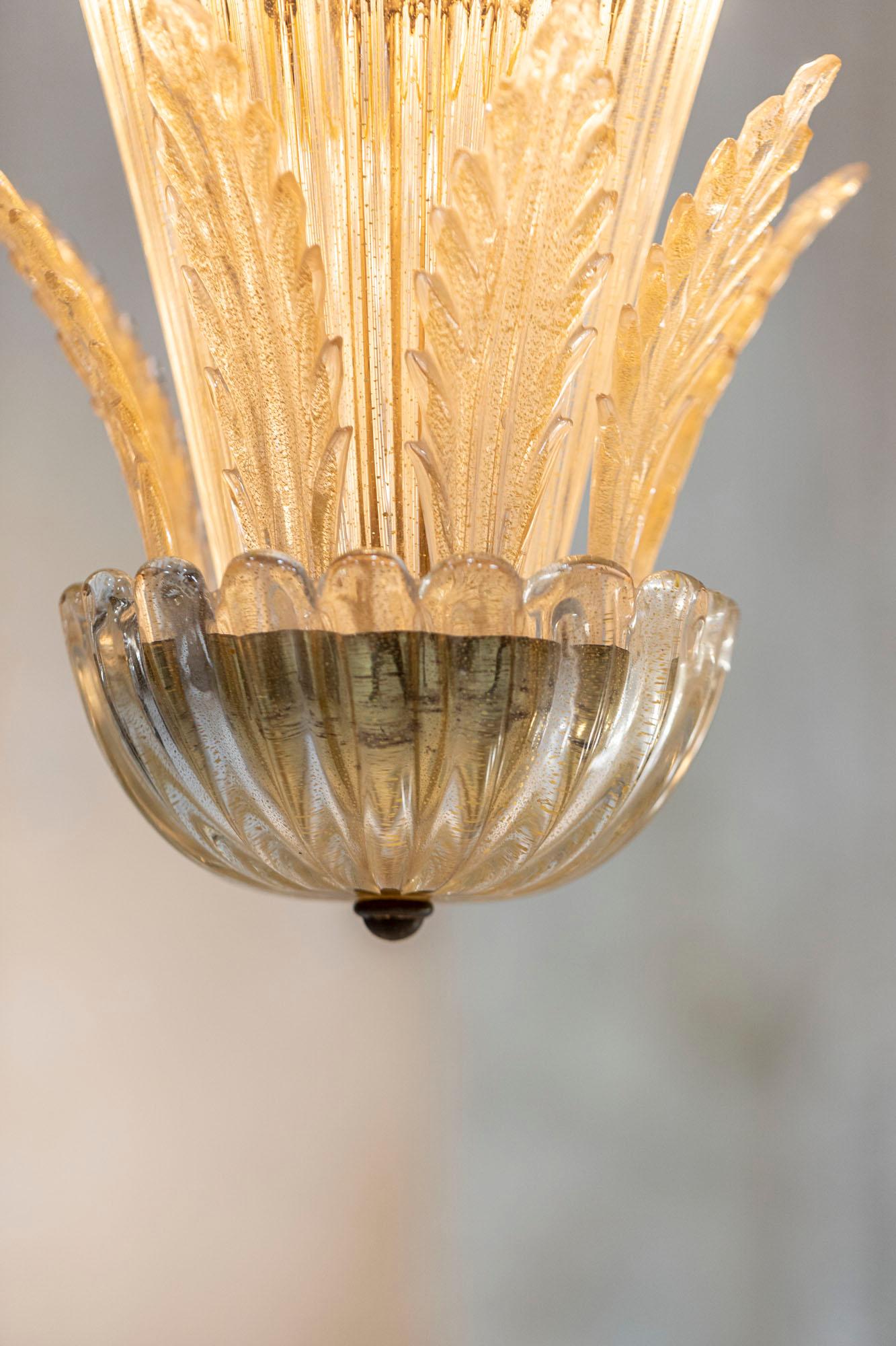 Murano Chandelier Attributed to Seguso For Sale 2
