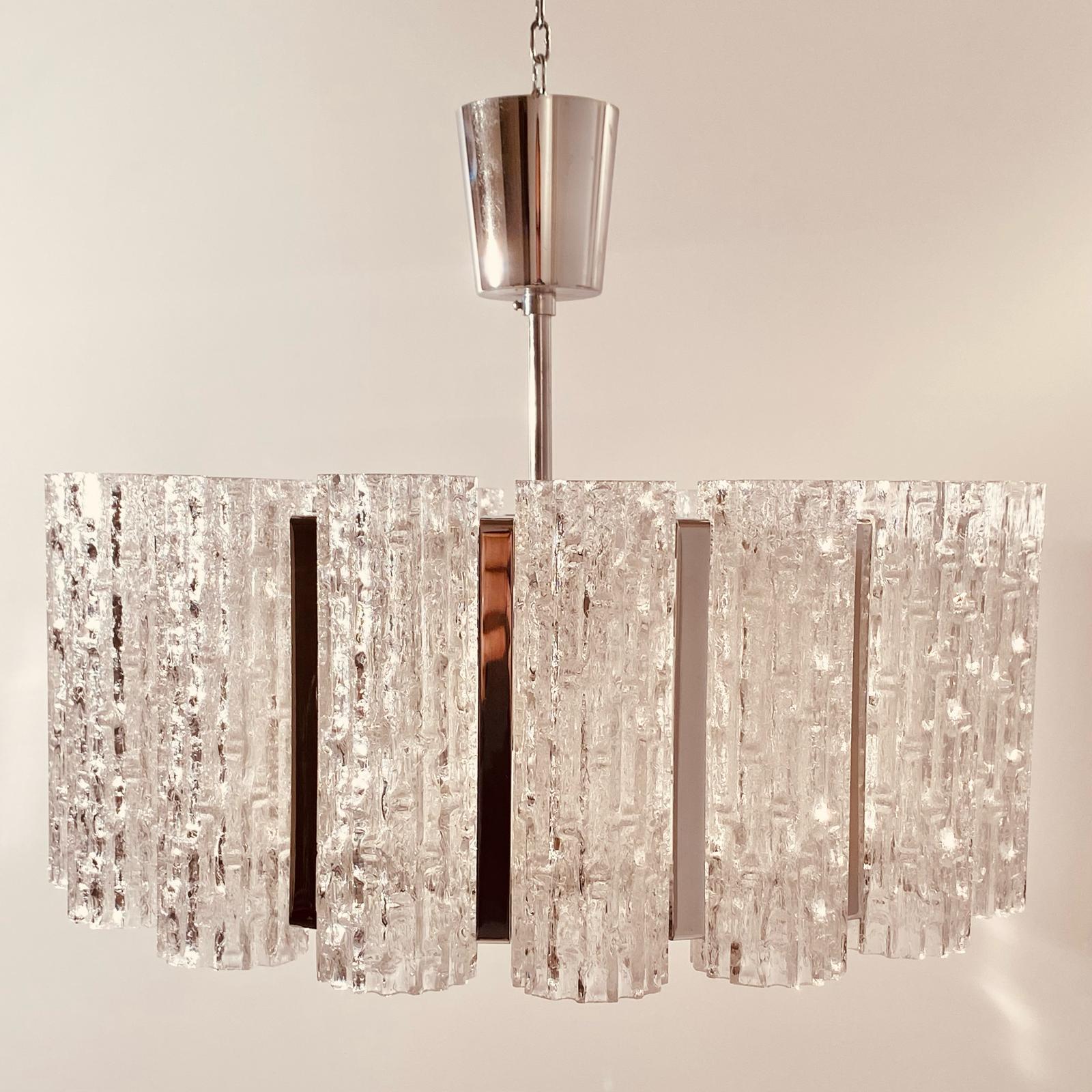 Murano chandelier,  Barovier e Toso, Italy, 1960s For Sale 2