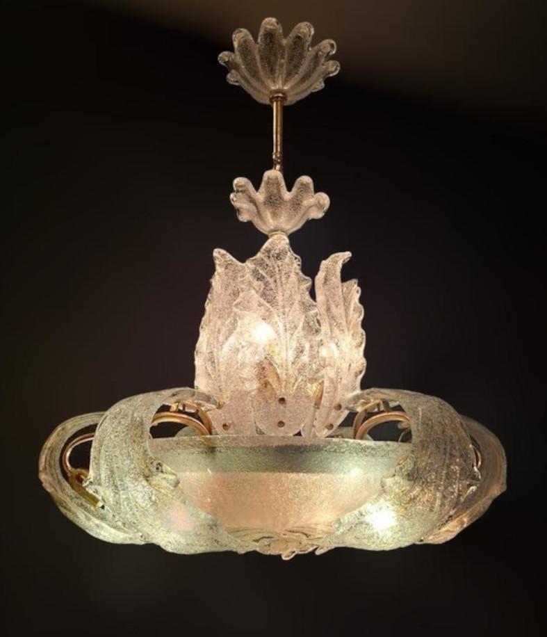 Mid-Century Modern Murano Chandelier by Barovier e Toso