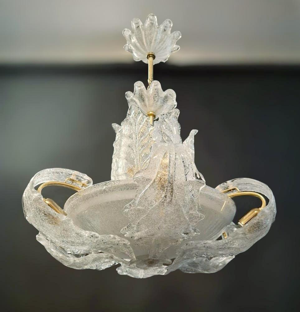 Italian Murano Chandelier by Barovier e Toso