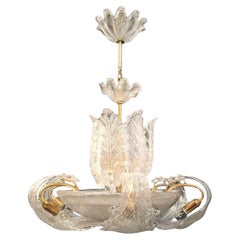 Murano Chandelier by Barovier e Toso