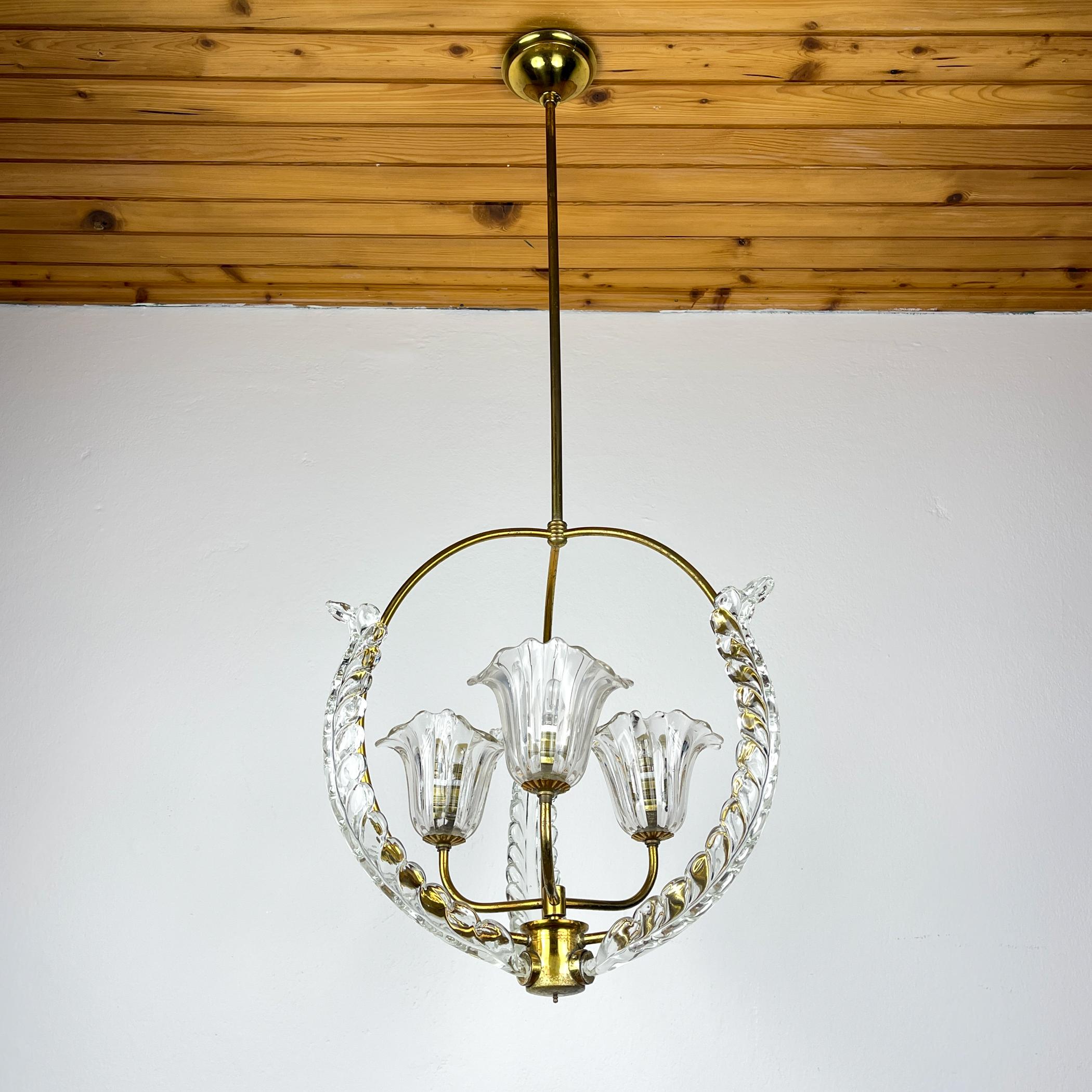 Lampadario di Murano di Ercole Barovier Barovier&Toso, Italia anni '1930 in vendita 3