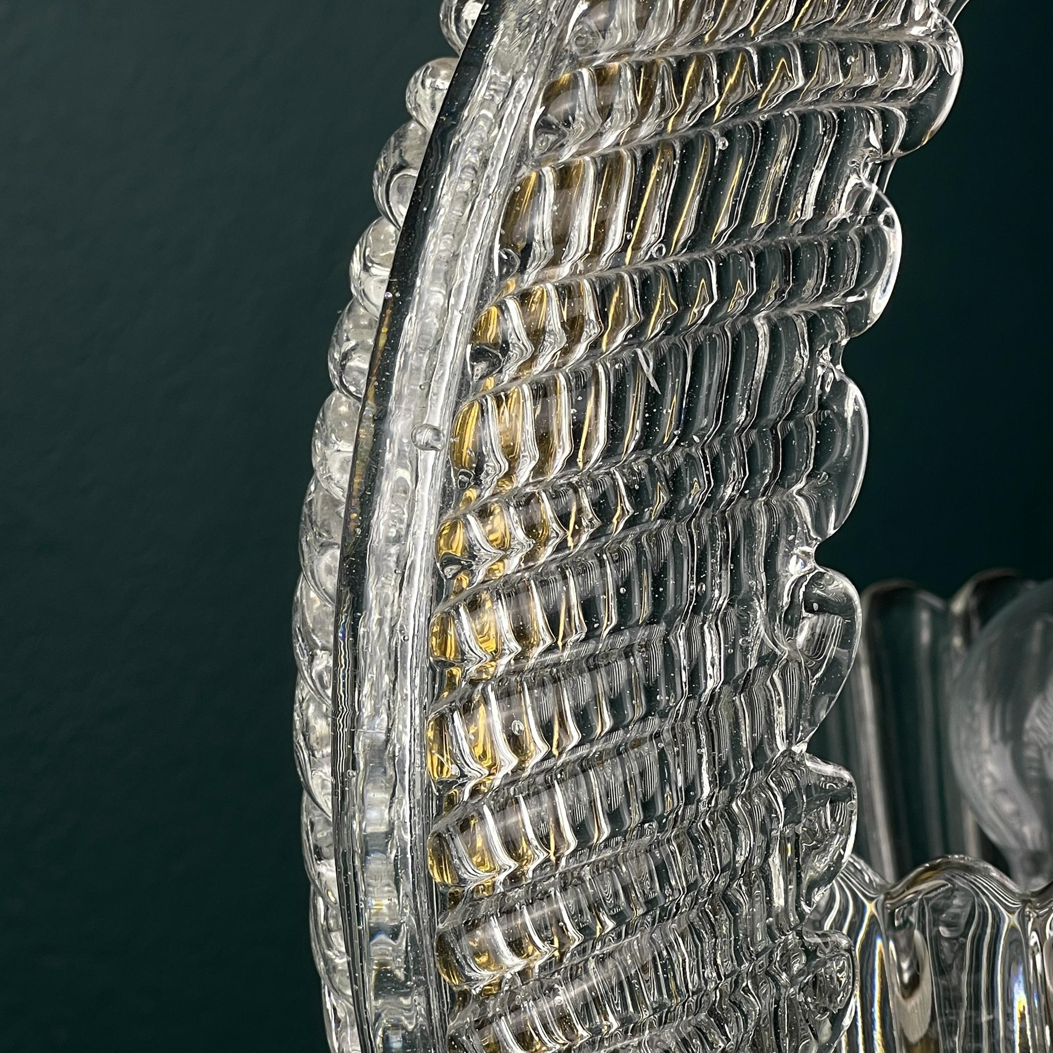 Murano chandelier by Ercole Barovier Barovier & Toso, Italy 1930s For Sale 6