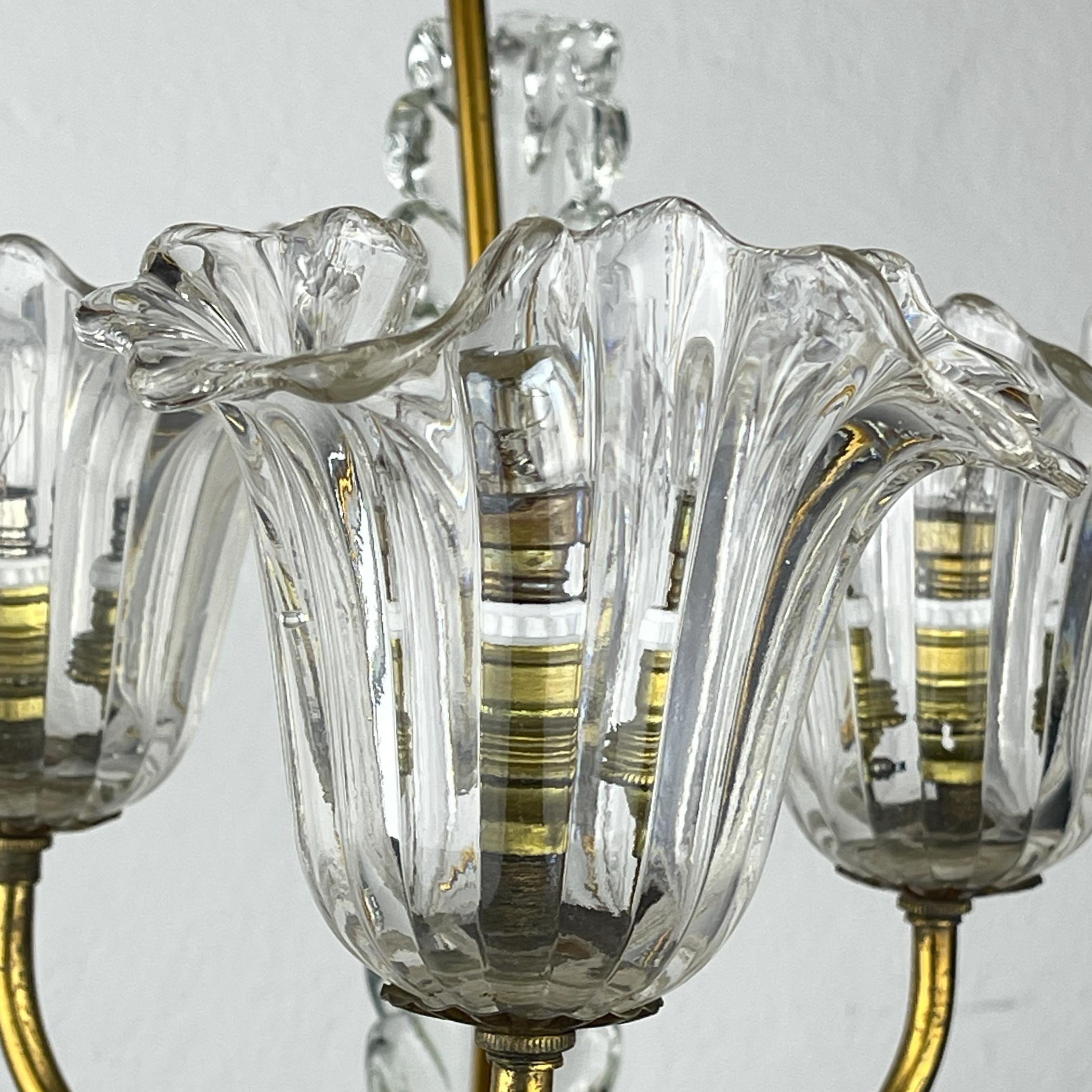 Lampadario di Murano di Ercole Barovier Barovier&Toso, Italia anni '1930 in vendita 7