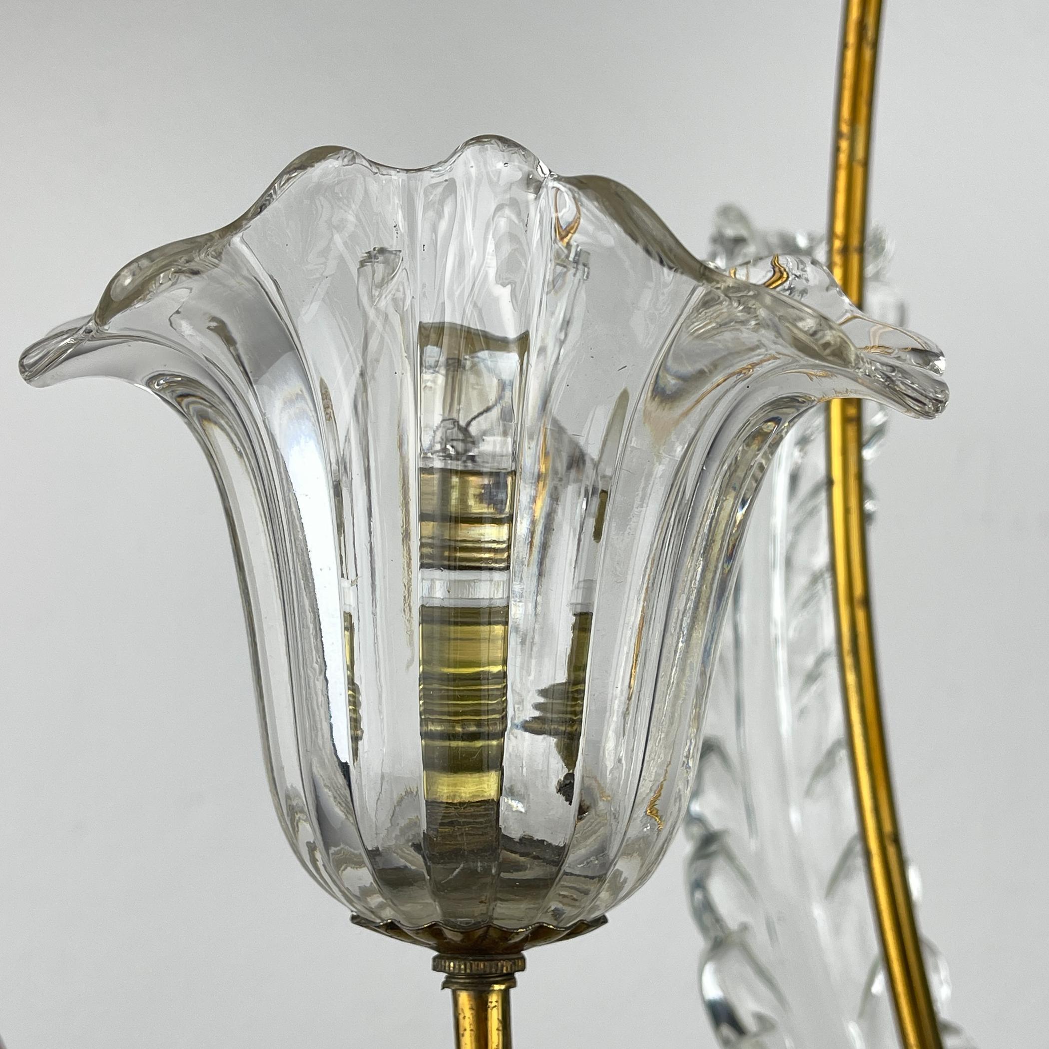 XX secolo Lampadario di Murano di Ercole Barovier Barovier&Toso, Italia anni '1930 in vendita