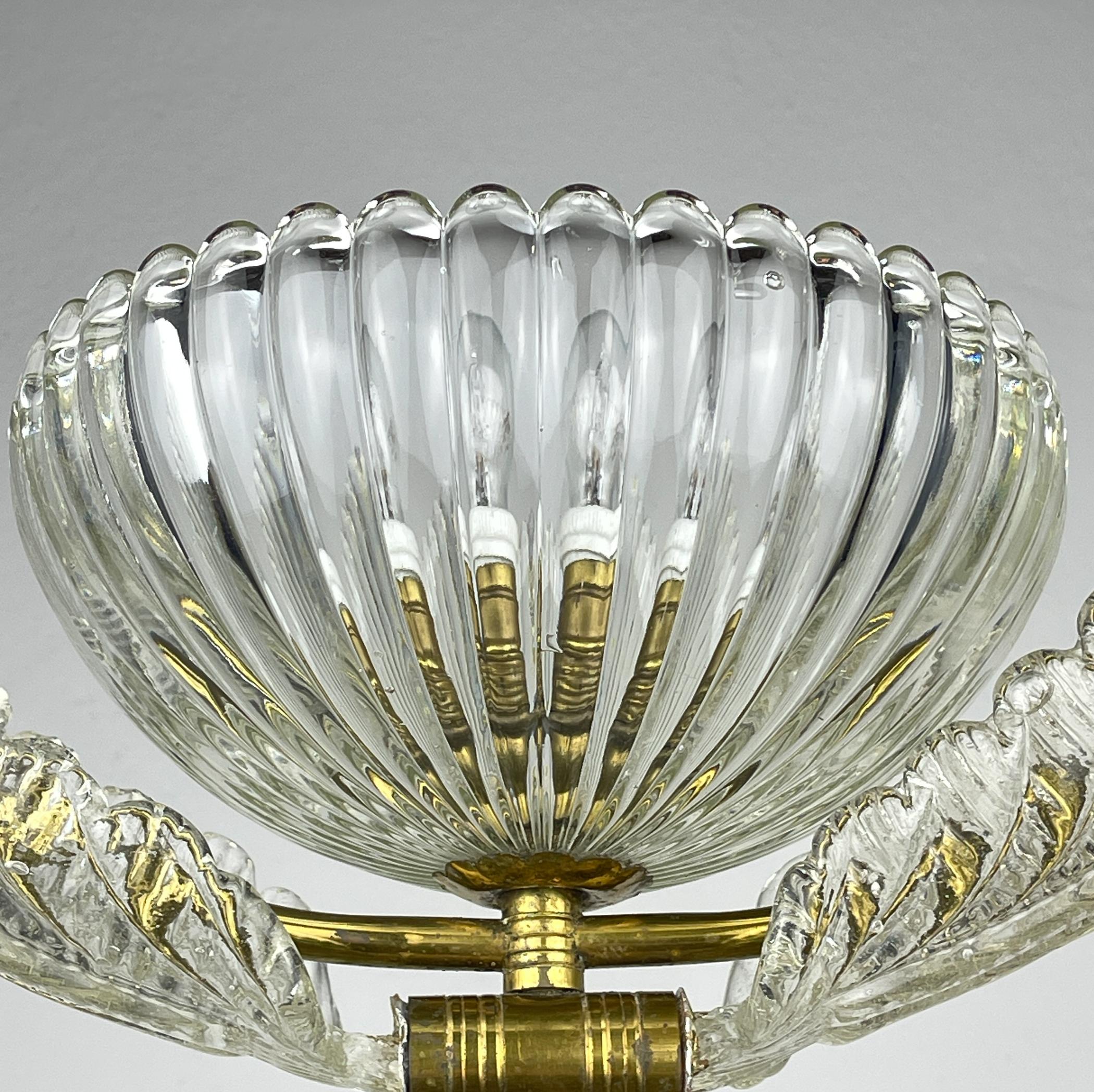 Lampadario di Murano di Ercole Barovier Barovier&Toso, Italia anni '1930 in vendita 1
