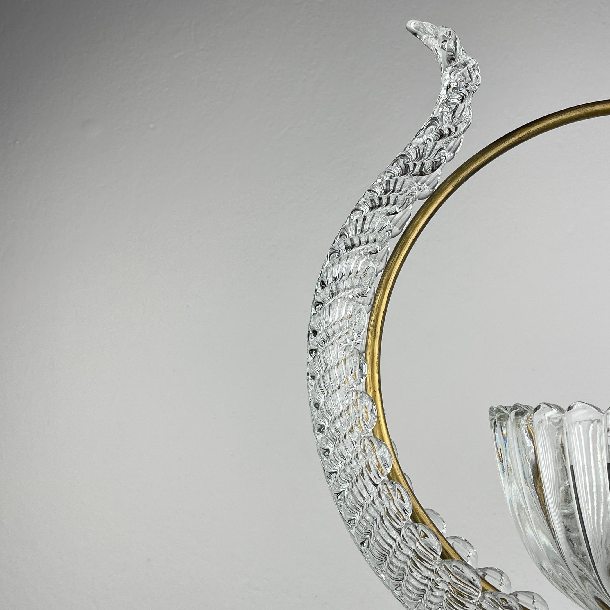 Murano chandelier by Ercole Barovier Barovier & Toso, Italy 1950s 3