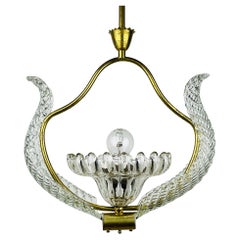 Murano chandelier by Ercole Barovier Barovier & Toso, Italy 1950s