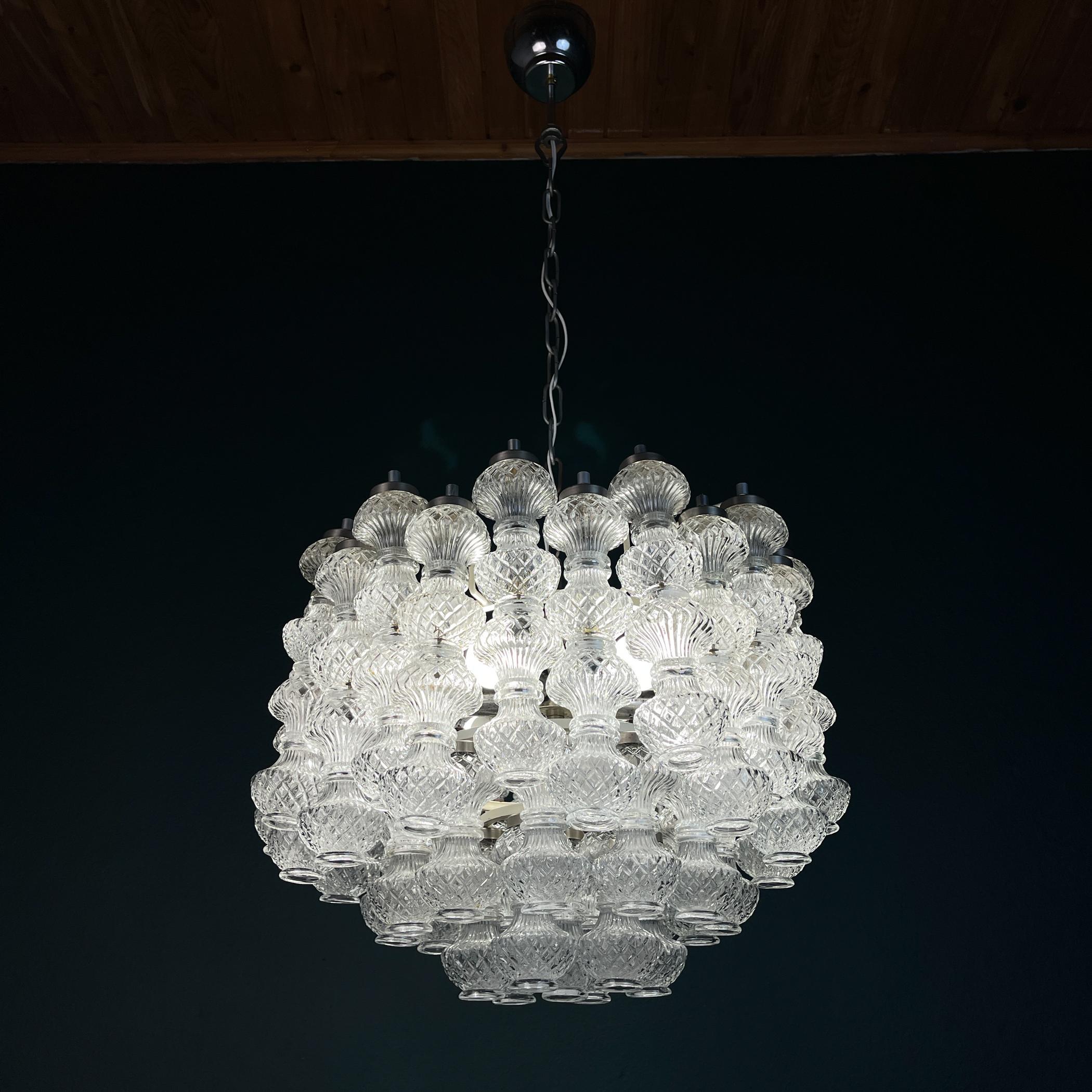 Lustre de Murano par Flavio Poli pour Seguso, Italie, années 1960 en vente 4