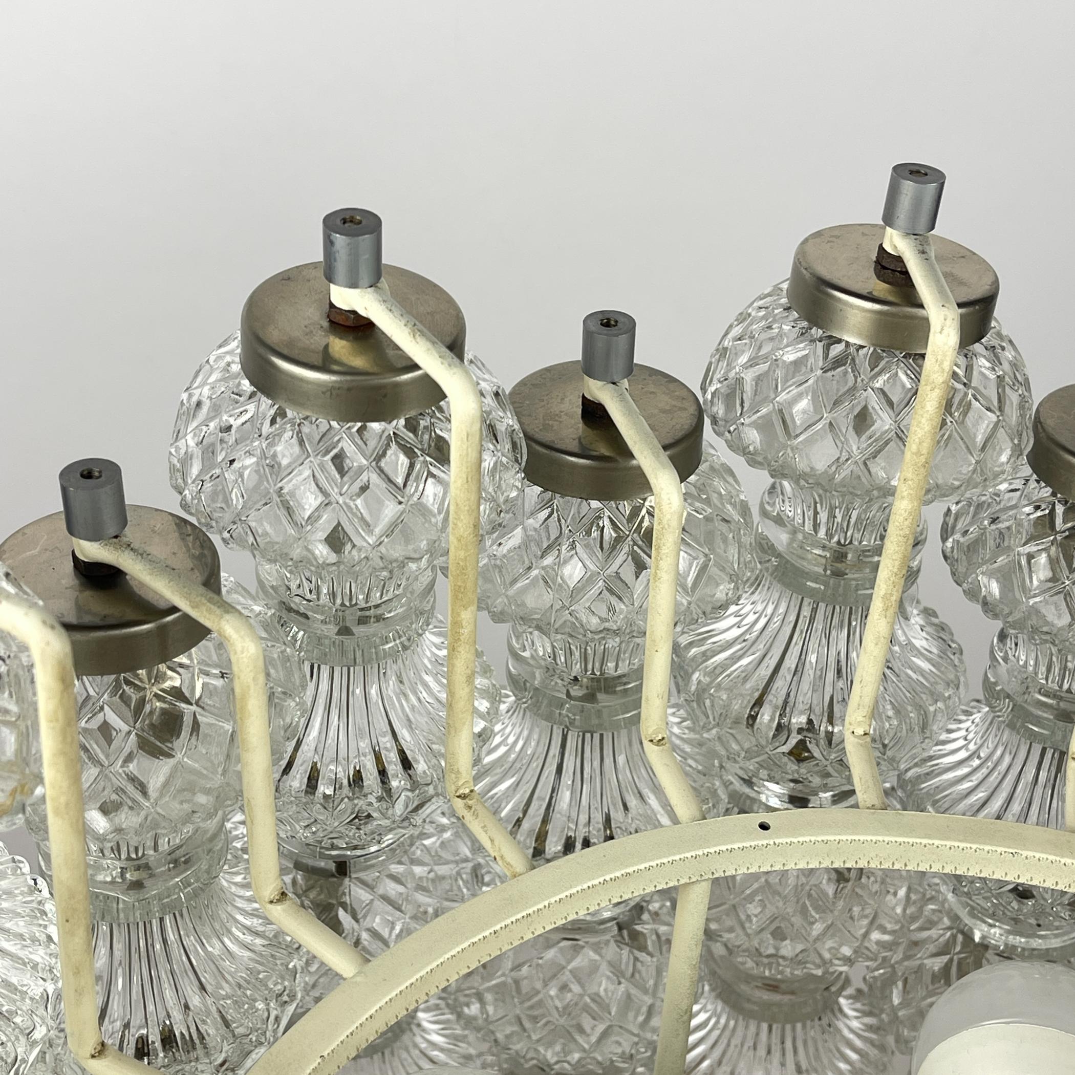 Lustre de Murano par Flavio Poli pour Seguso, Italie, années 1960 en vente 8