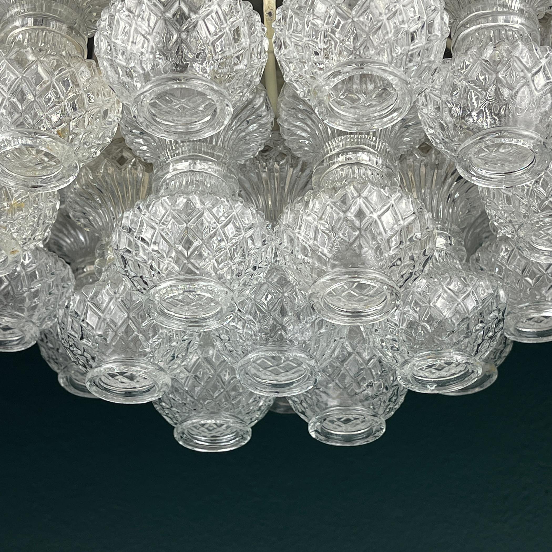 Lustre de Murano par Flavio Poli pour Seguso, Italie, années 1960 en vente 13