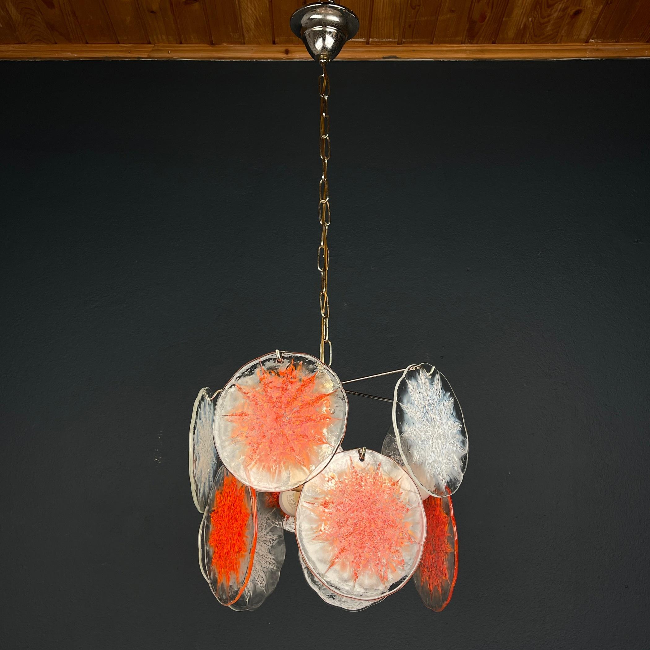 Murano chandelier by Gino Vistosi Italy 1970s  For Sale 4
