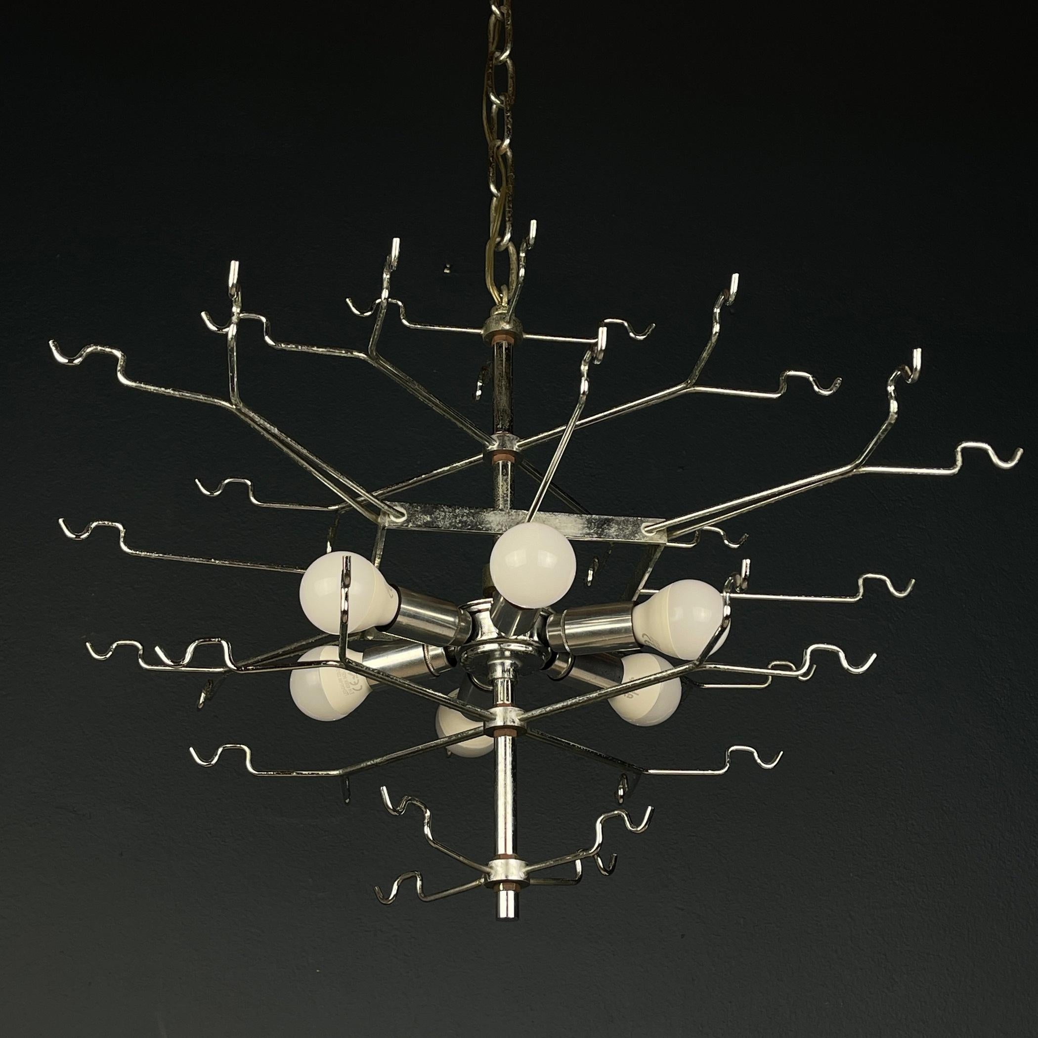 Murano chandelier by Gino Vistosi Italy 1970s For Sale 7