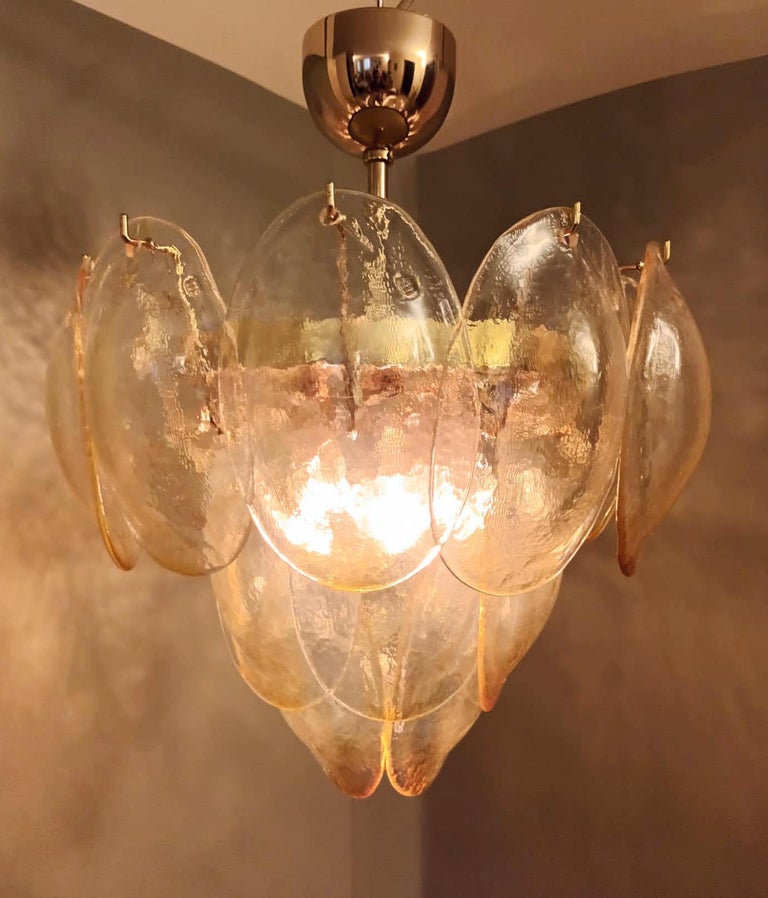 Brass Murano Chandelier by La Murrina, 2 Available For Sale