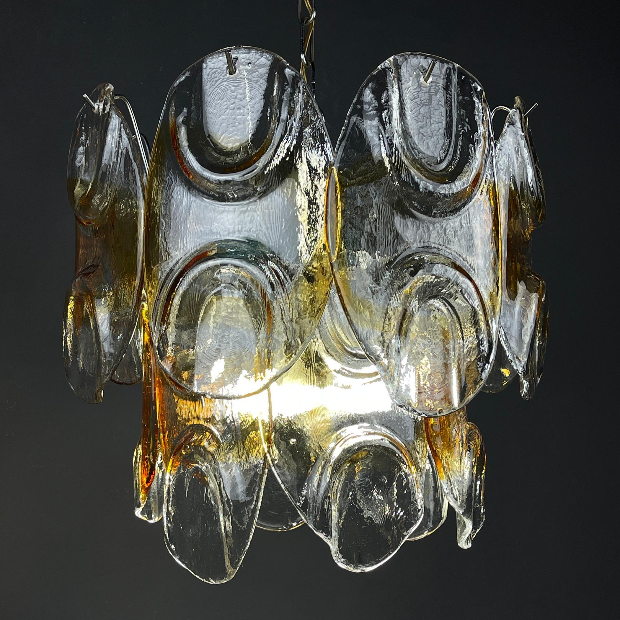 Murano Chandelier by Mazzega, Italy, 1960s For Sale 3