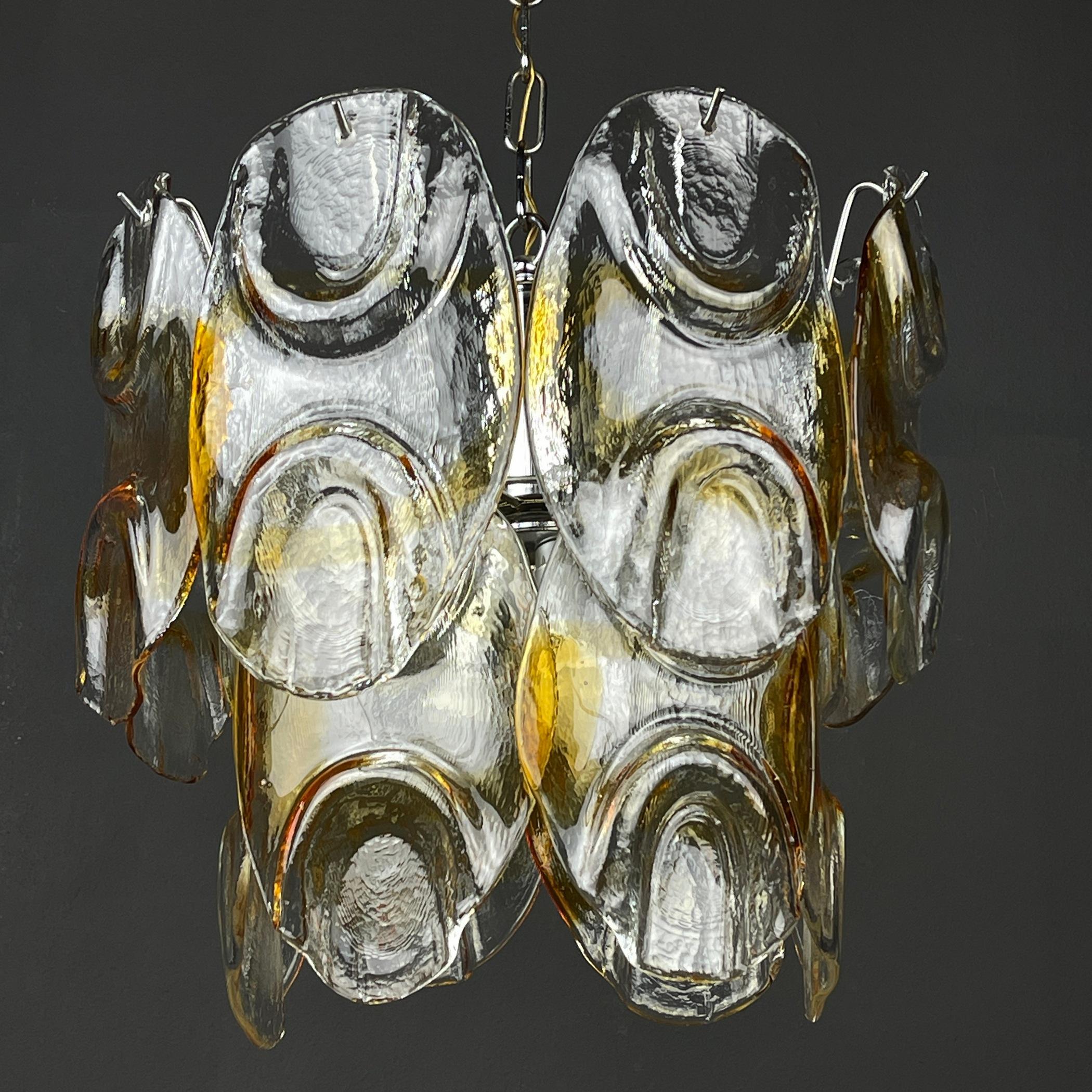 Lustre de Murano par Mazzega, Italie, années 1960  Bon état - En vente à Miklavž Pri Taboru, SI