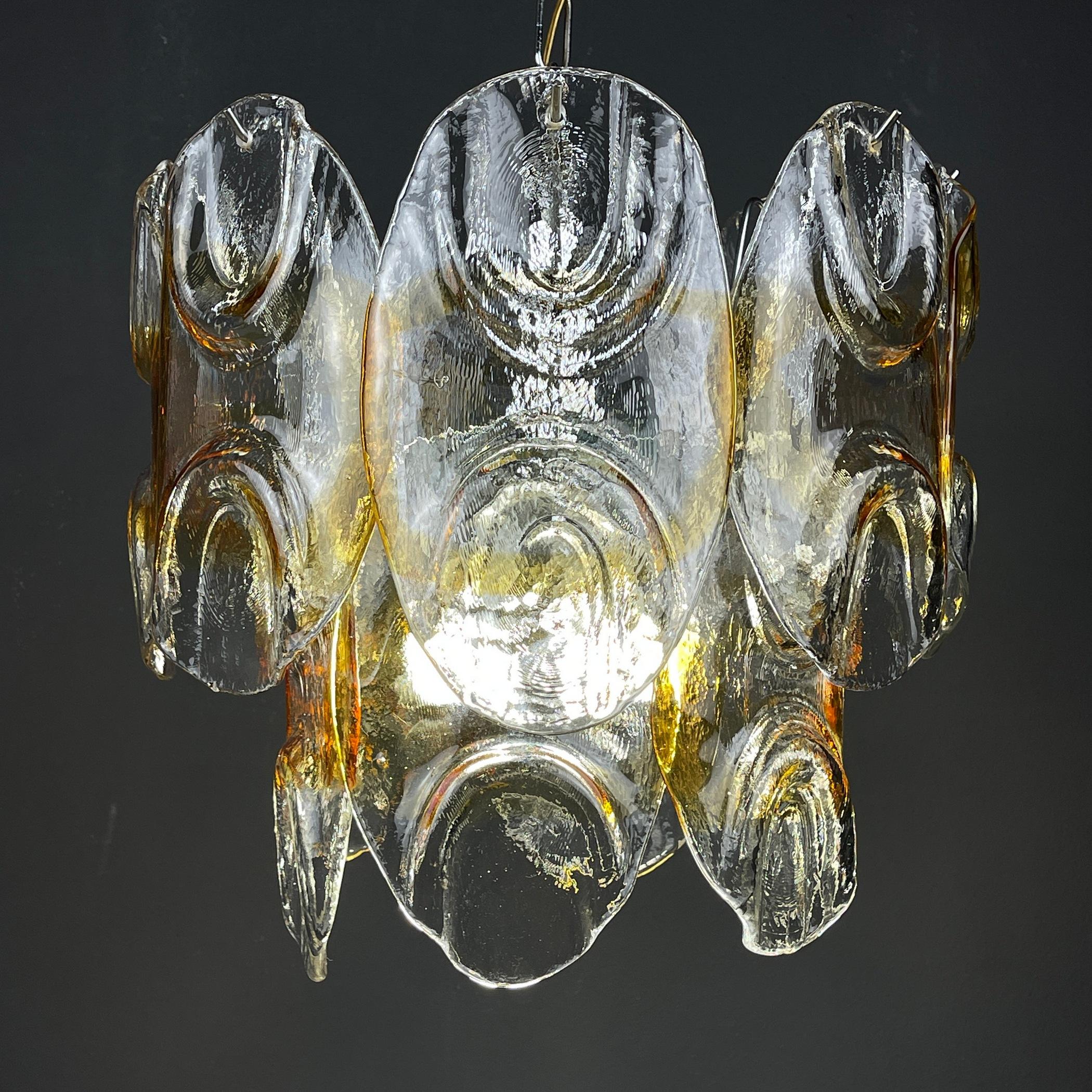 Murano Chandelier by Mazzega, Italy, 1960s For Sale 2