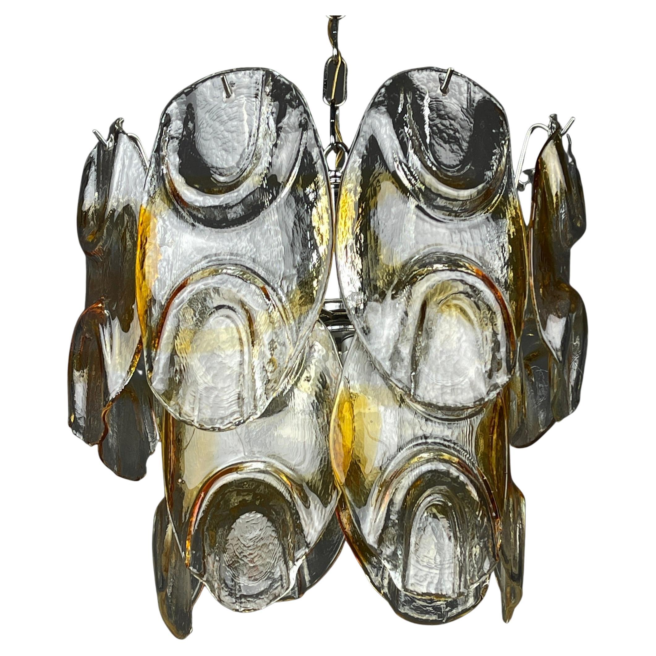 Murano Chandelier by Mazzega, Italy, 1960s For Sale