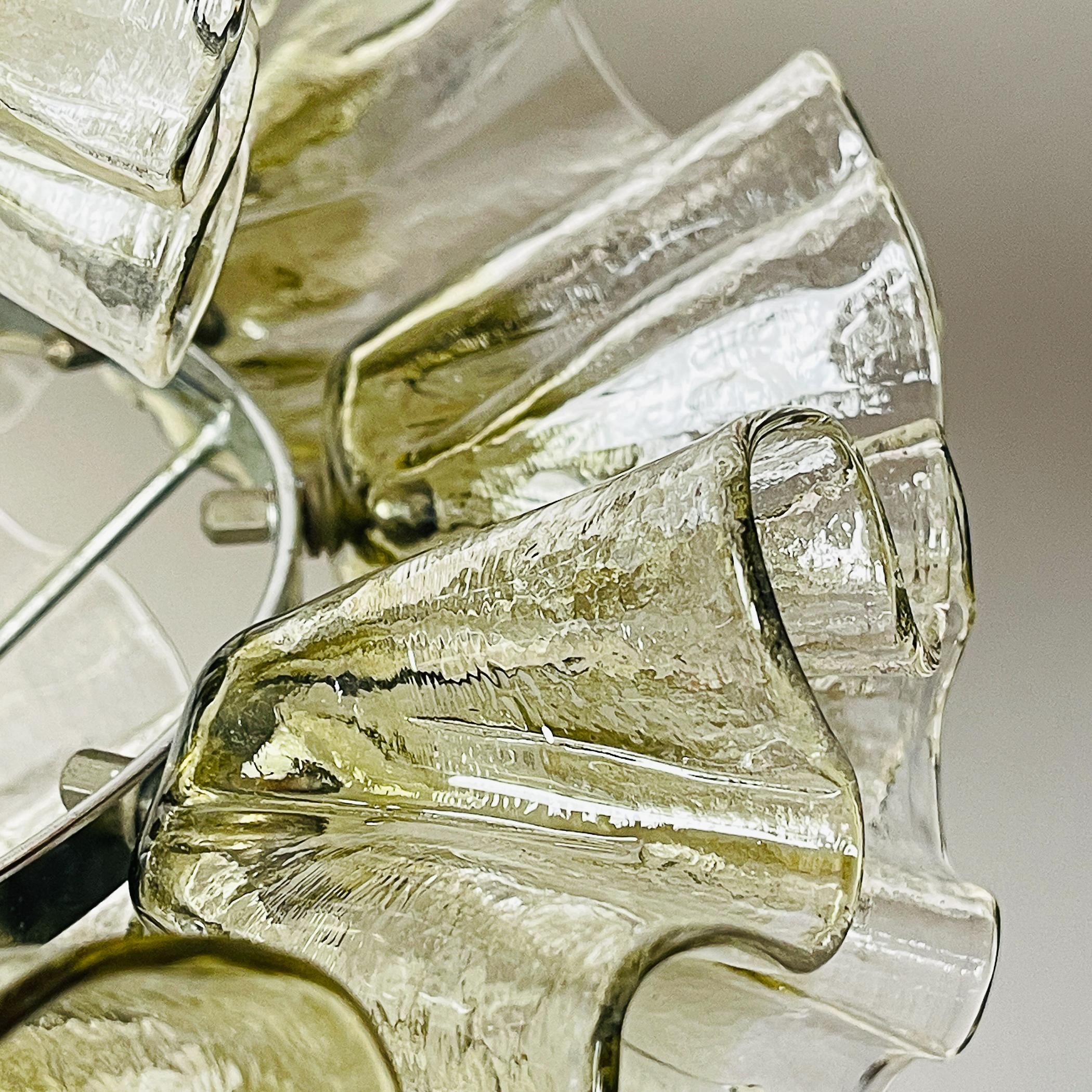 20th Century Murano chandelier by Mazzega Italy 1970s For Sale
