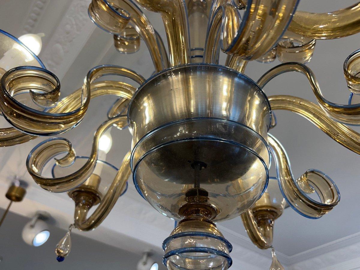 Mid-Century Modern Murano Chandelier by Paolo Venini, 1950 For Sale
