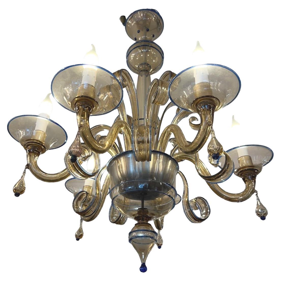 Murano Chandelier by Paolo Venini, 1950 For Sale