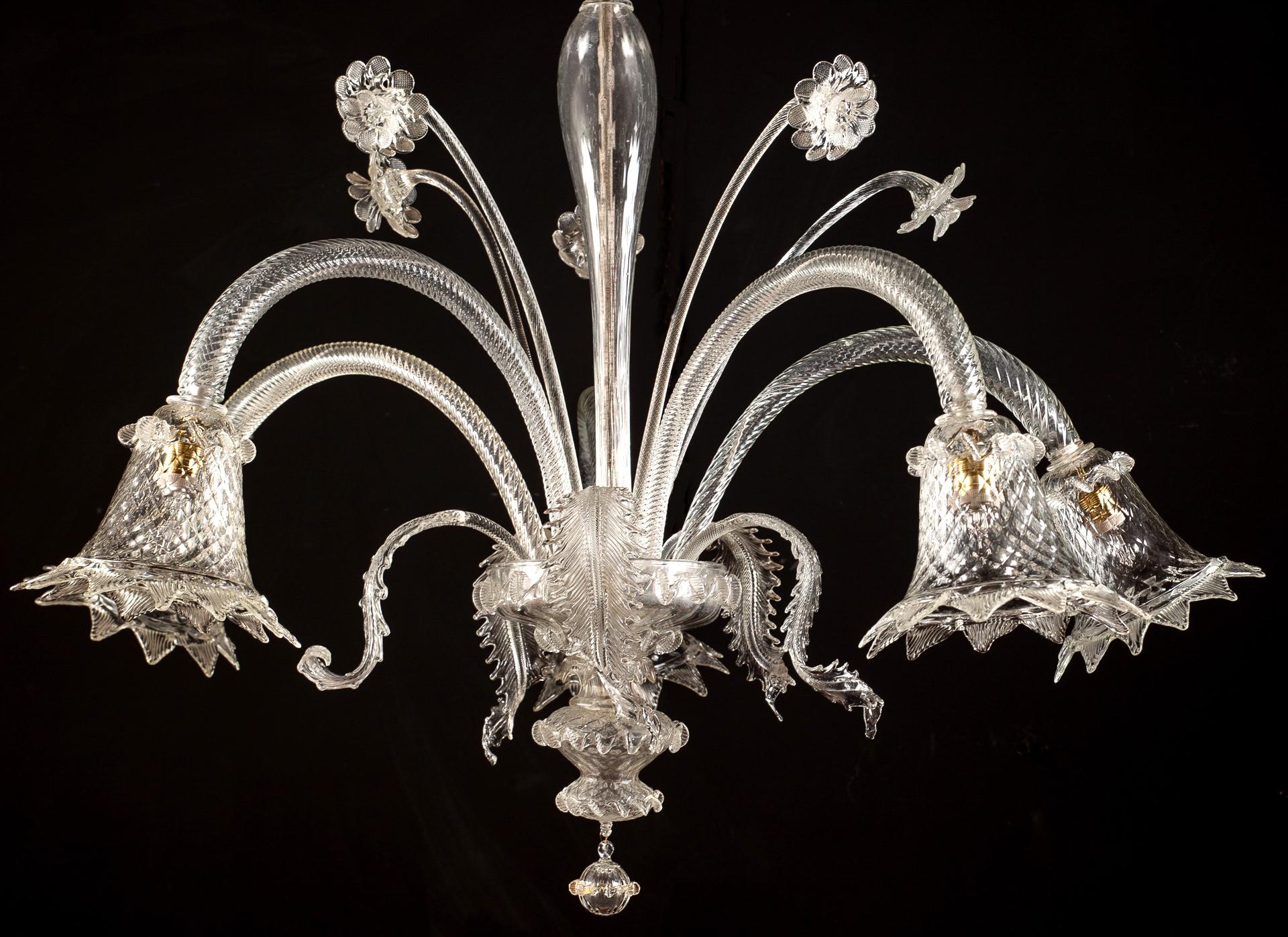 Lampadario di Murano di Seguso Venezia, 1970 in vendita 6