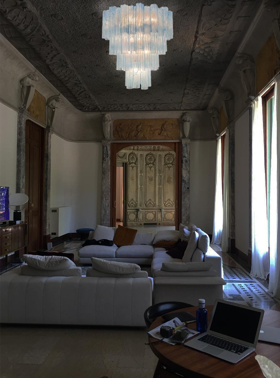 Murano-Kronleuchter von Valentina Planta (Metall) im Angebot