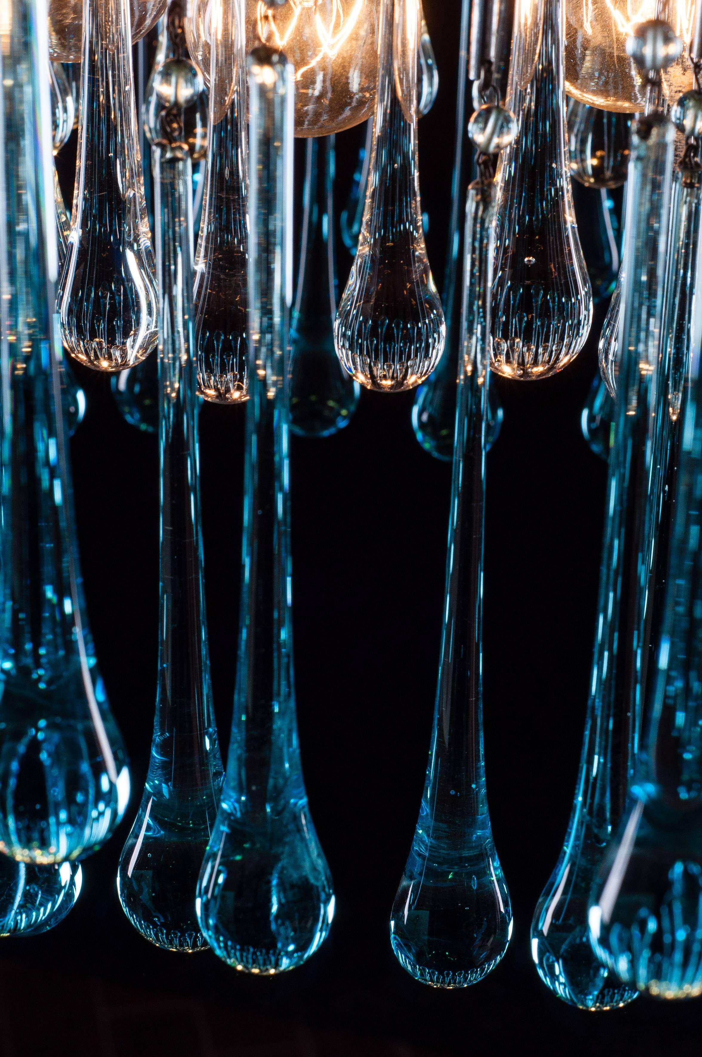 Murano Chandelier by Venini, 1960s en venta 2