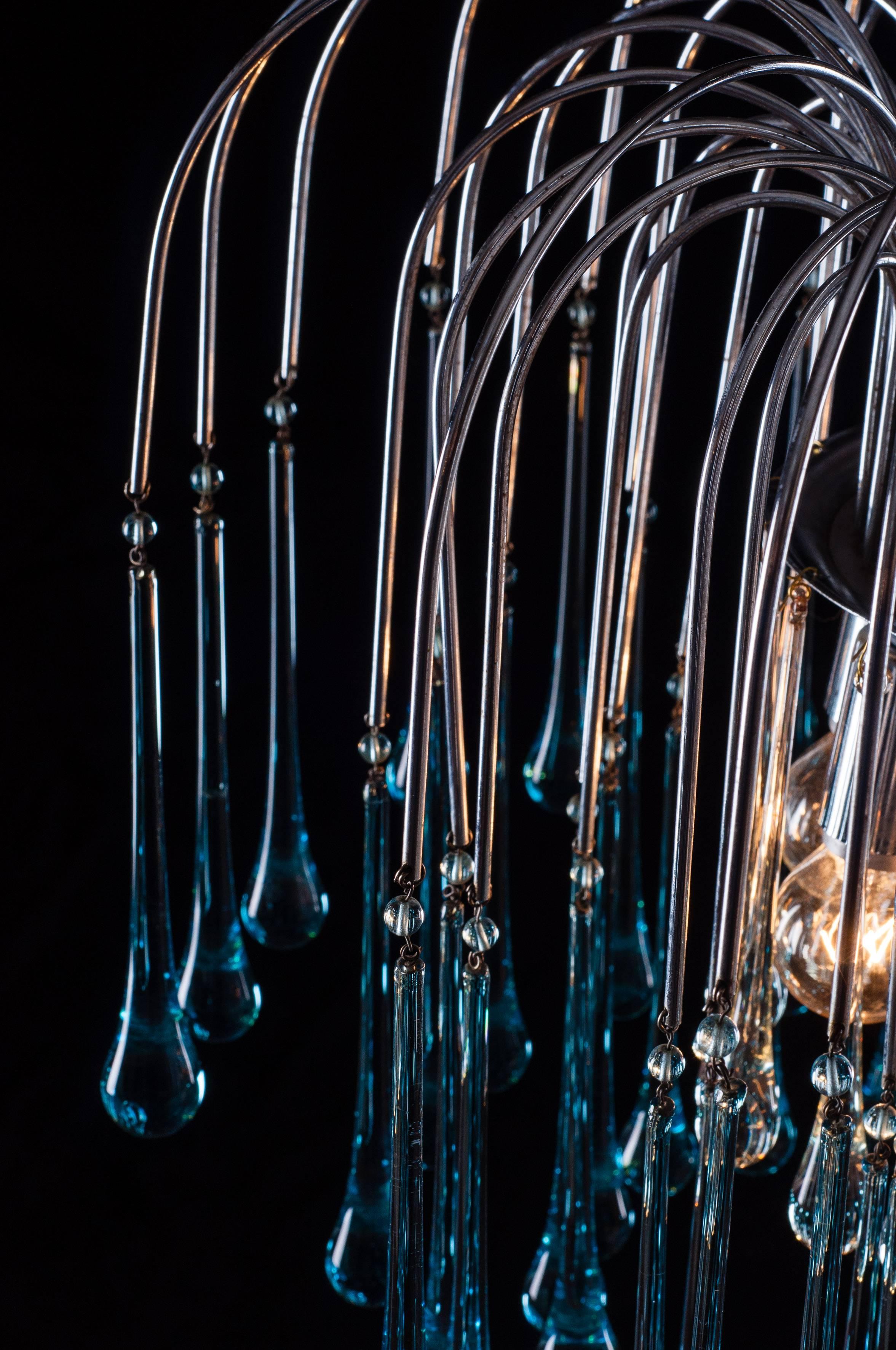 Murano Chandelier by Venini, 1960s en venta 3