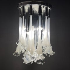 Murano Chandelier Calla Lily by Venini, Italy, 1960s