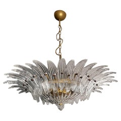Murano Chandelier / ceiling light Original Palmette, clear glasses